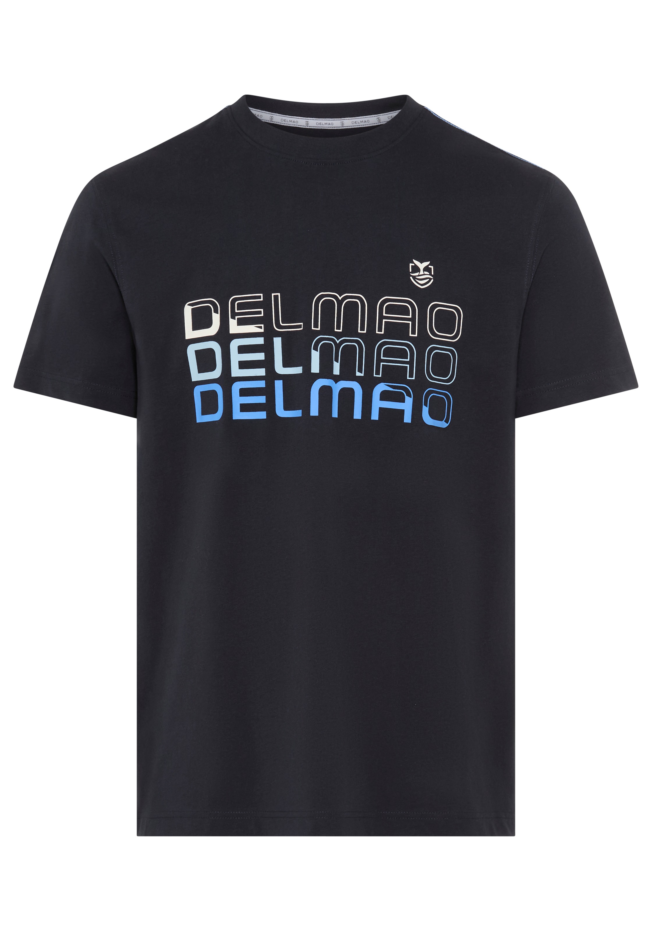 DELMAO Rundhalsshirt »Neue Kollektion!« casual Stil, kurzarm, normale Passform, mit Rundhalsausschnitt