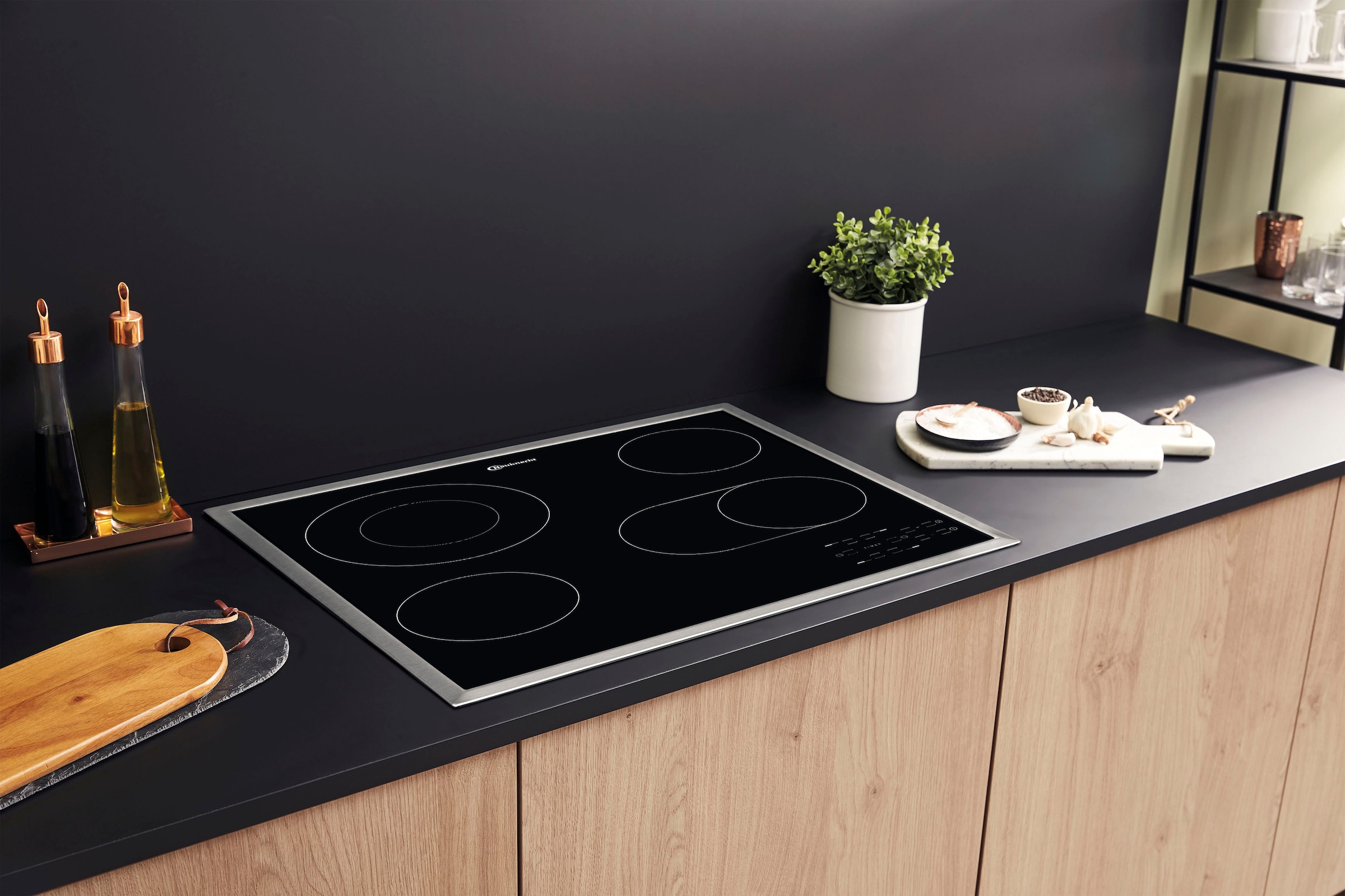 BAUKNECHT Backofen-Set »BIR4 DH8FS2 ES«, mit 2-fach-Teleskopauszug, Hydrolyse, (Set), PowerHeißluft