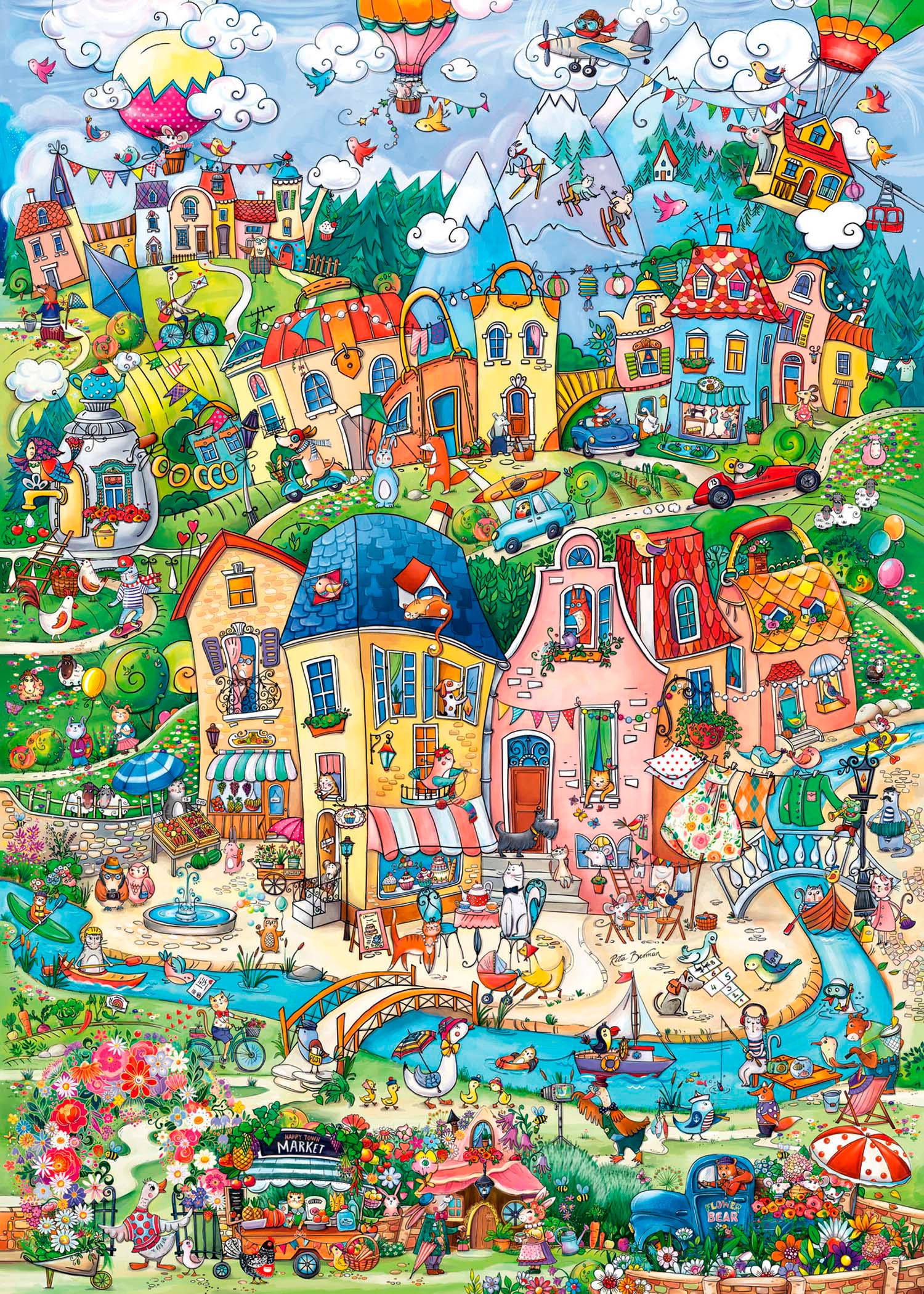 HEYE Puzzle »Good Morning! / Happytown« Made in Germany