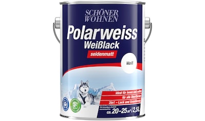 SCHÖNER WOHNEN-Kollektion Weißlack »Polarweiss«, (1), seidenmatt, 2500 ml, weiß kaufen
