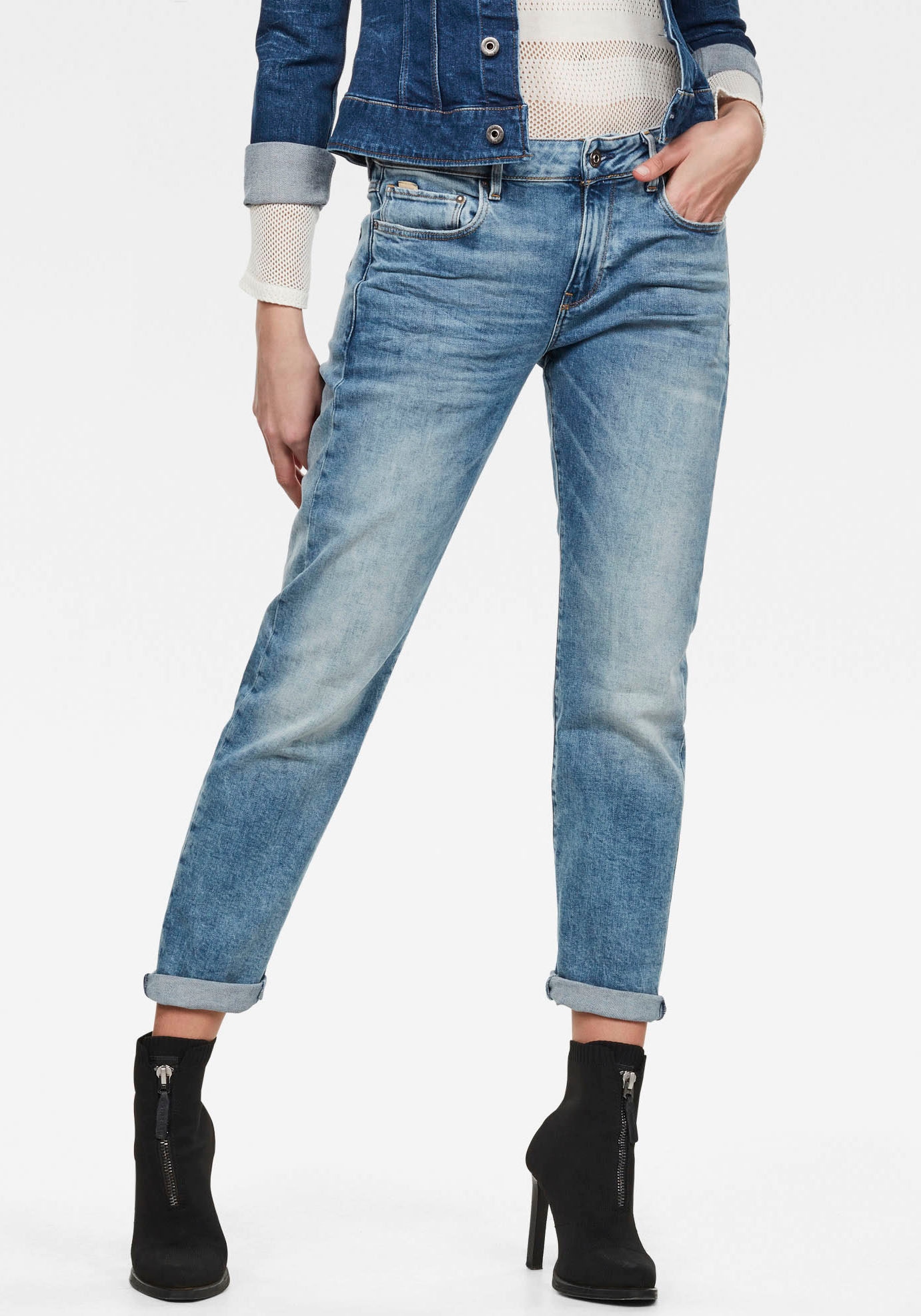kaufen Boyfriend-Jeans RAW mit OTTO »Kate Effekten bei Boyfriend«, authentischen G-Star Used