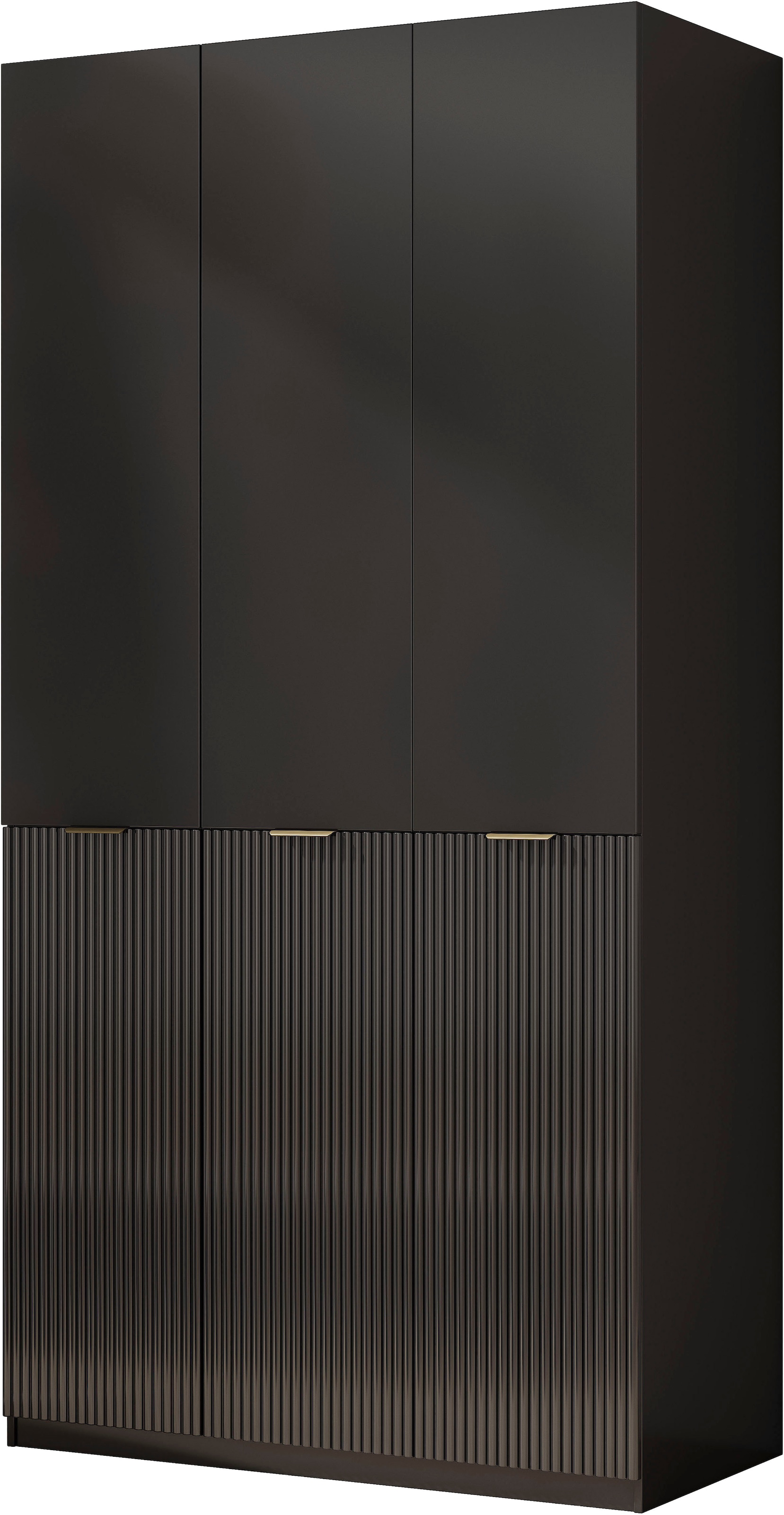 OTTO home Kleiderschrank »Jorella Schlafzimmerschrank Garderobe mit Softclose« eleganter Schlafzimmerschrank Rillendesign Trend Breite 121cm
