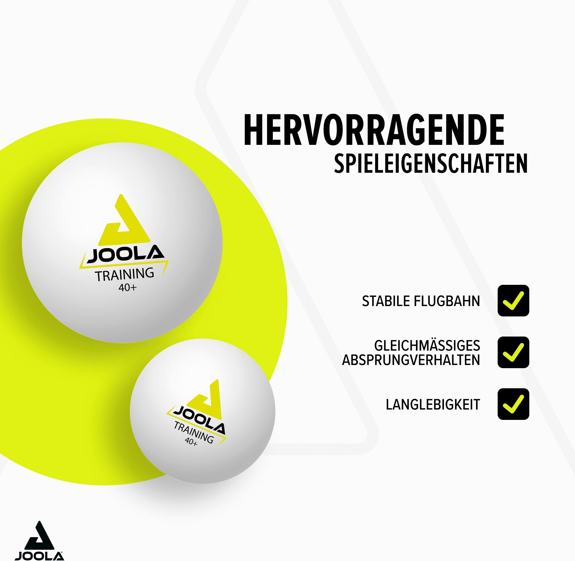 Joola Tischtennisball »Joola Training 40+ 120er Karton«, (Packung, 120 St.)