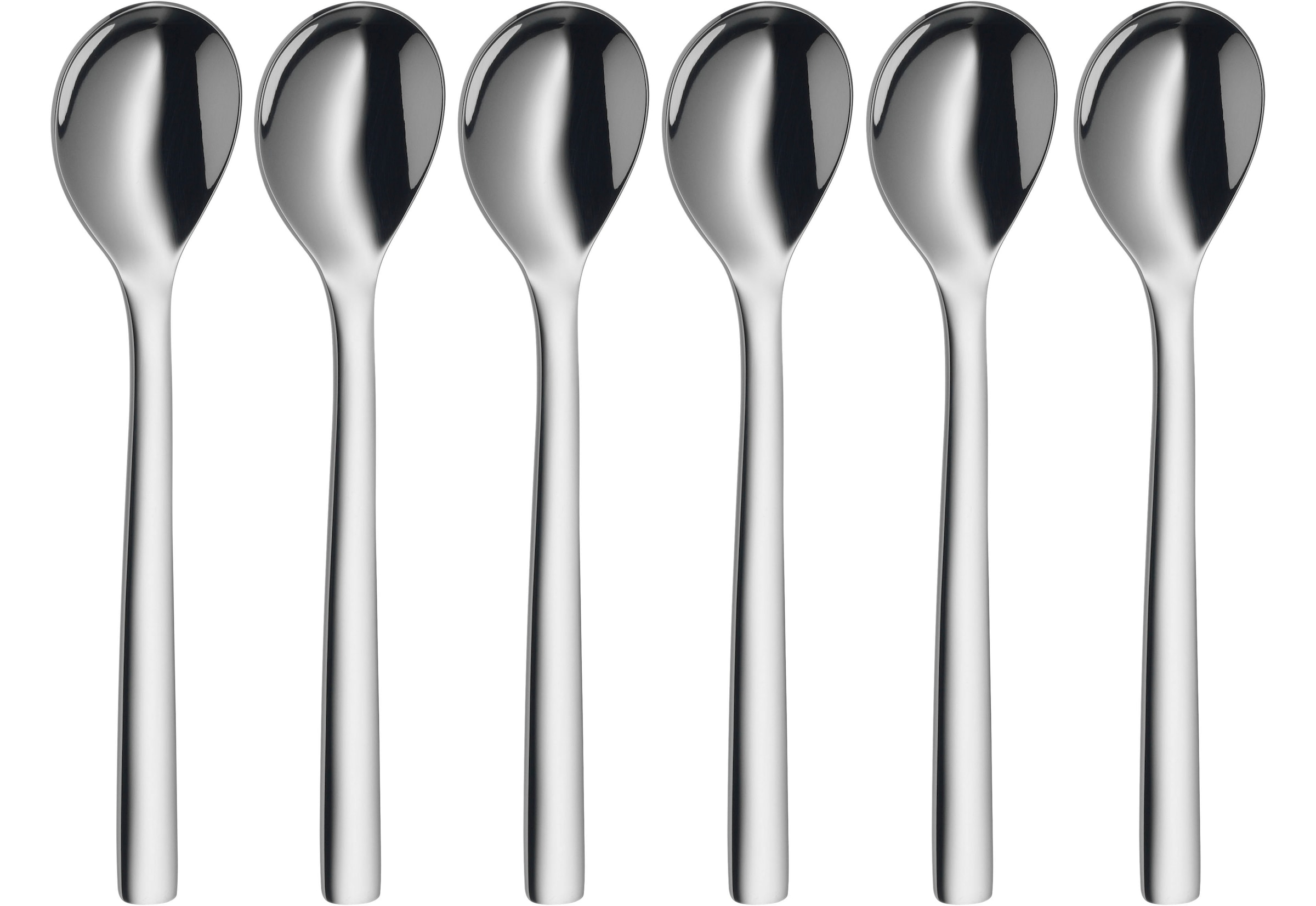 Eierlöffel »Nuova, Löffel-Set«, (Set, 6 tlg.), 12 cm, Cromargan® Edelstahl Rostfrei...