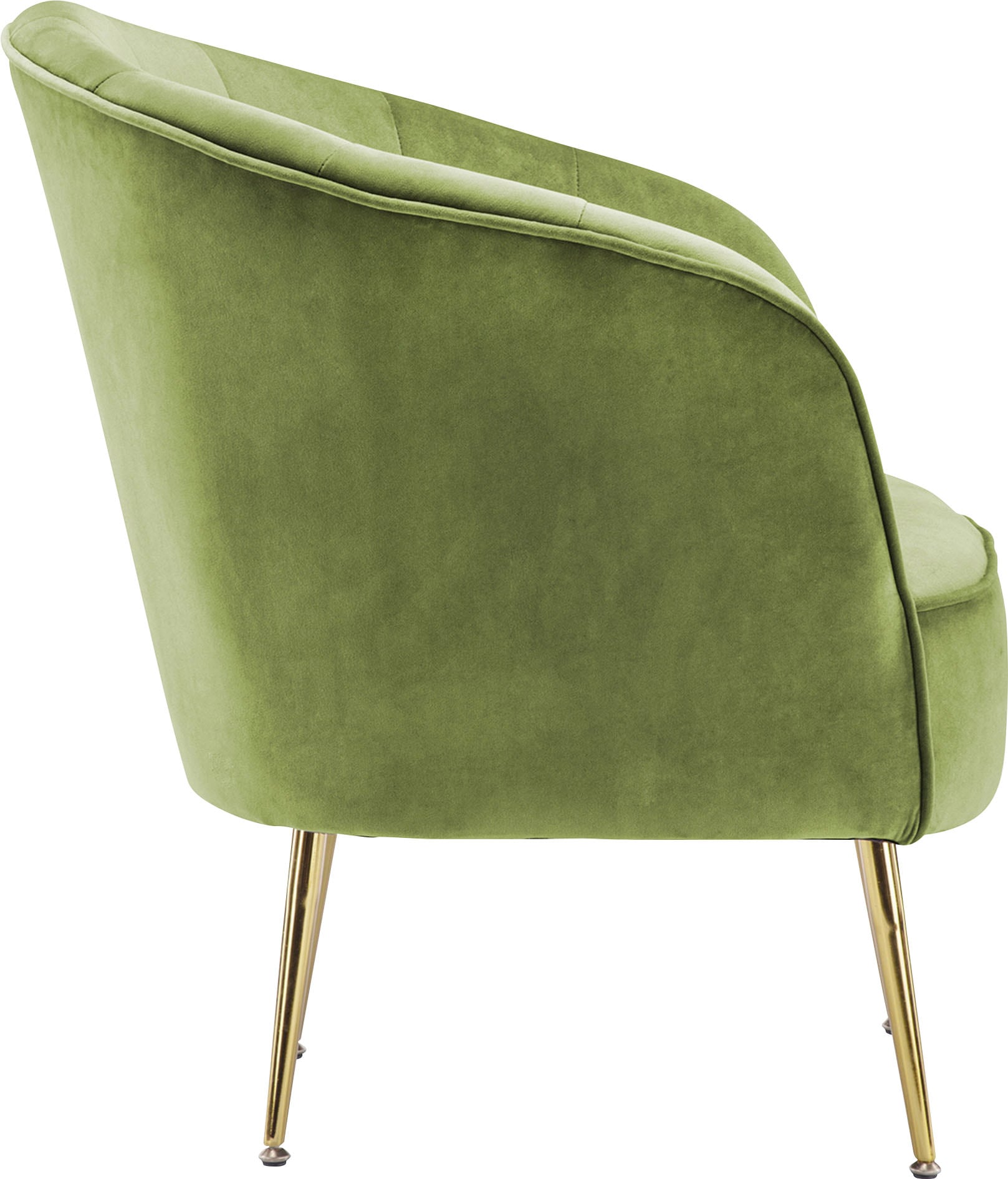 Kayoom Sessel »Poola 100, gemütlicher Cocktail-Sessel, edler Samtbezug«, (1 St.), samtweich, gesteppt, gemütlich, tiefe Sitzhöhe von 79cm