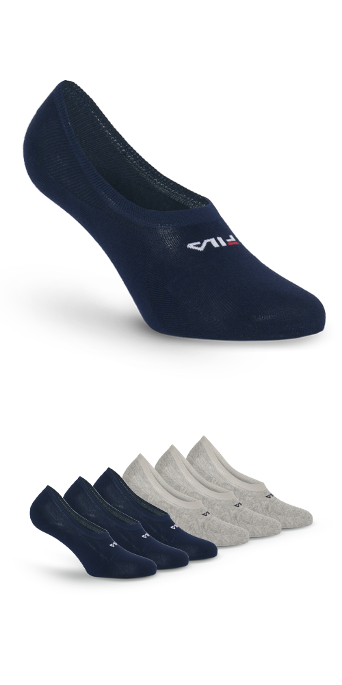 Fila Füßlinge »UNISEX GHOST SOCKS« 6 Paar in blau, Größe 35-38