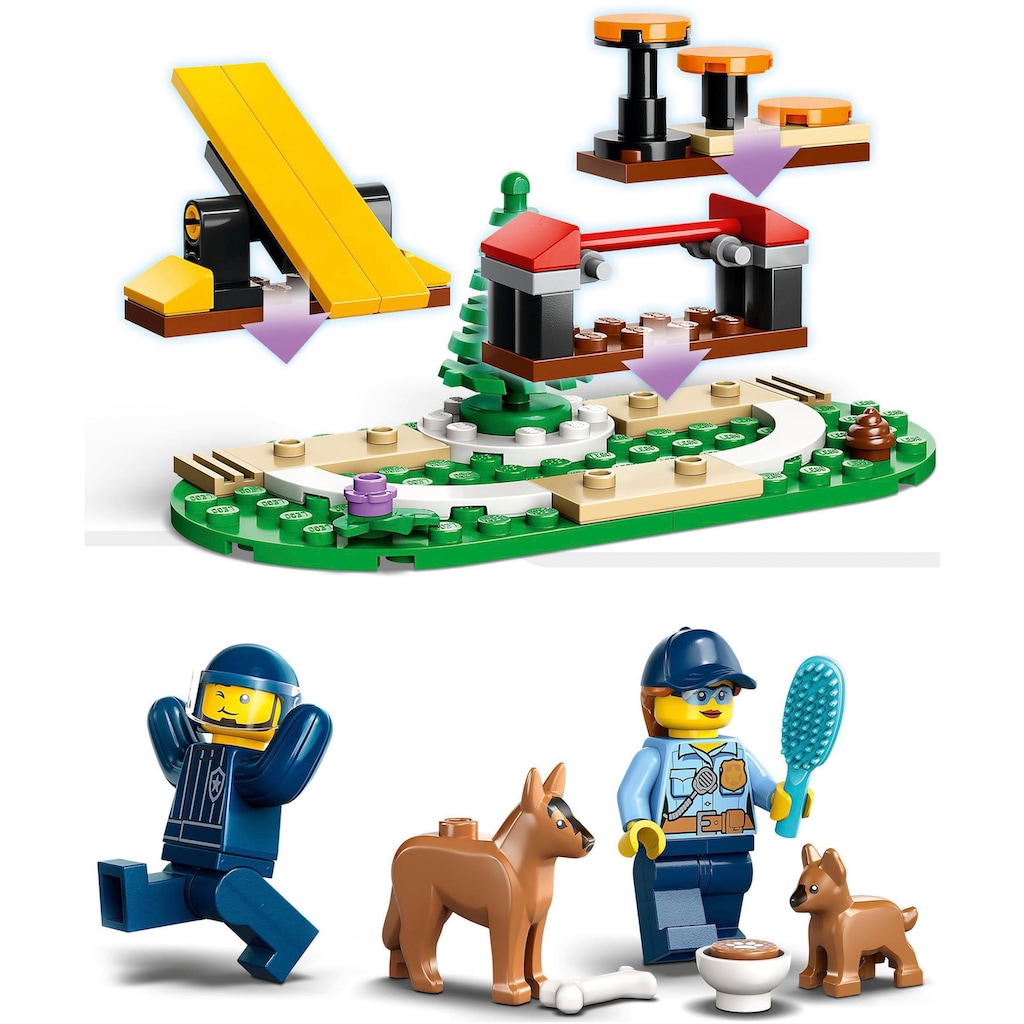 LEGO® Konstruktionsspielsteine »Mobiles Polizeihunde-Training (60369), LEGO® City«, (197 St.)