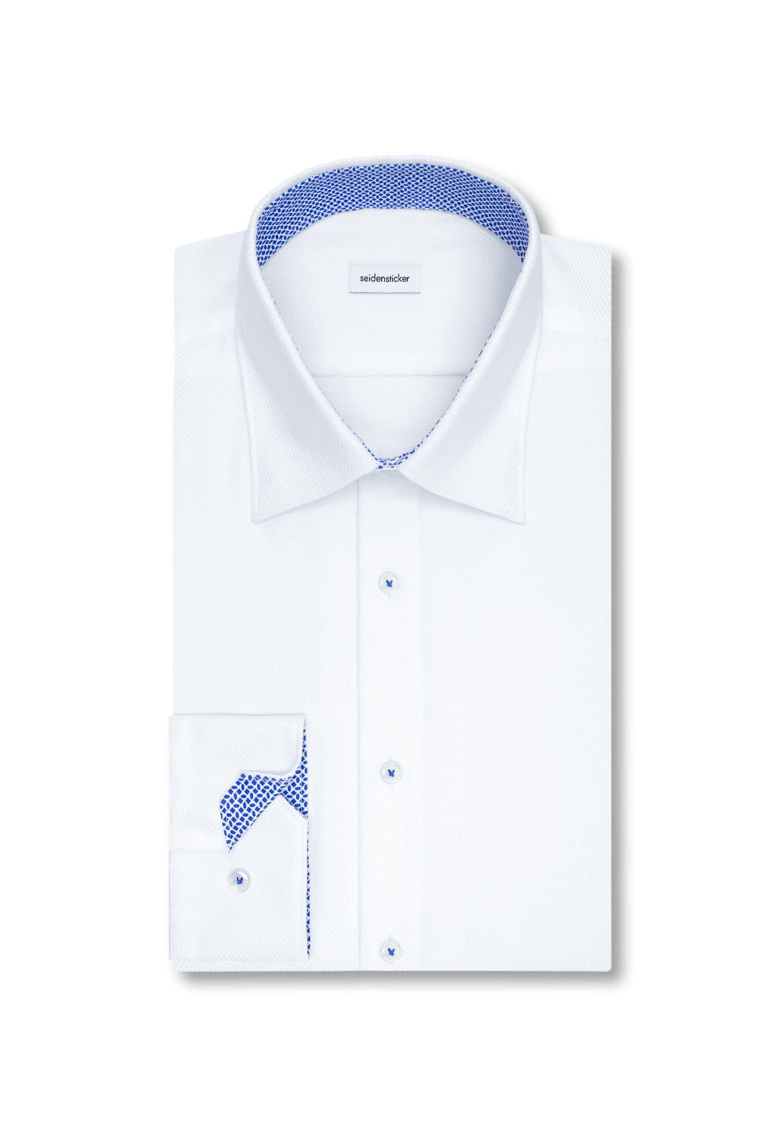 seidensticker Businesshemd »Schwarze Rose« X-Slim 1/1 Covered-Button-Down-Kragen Struktur