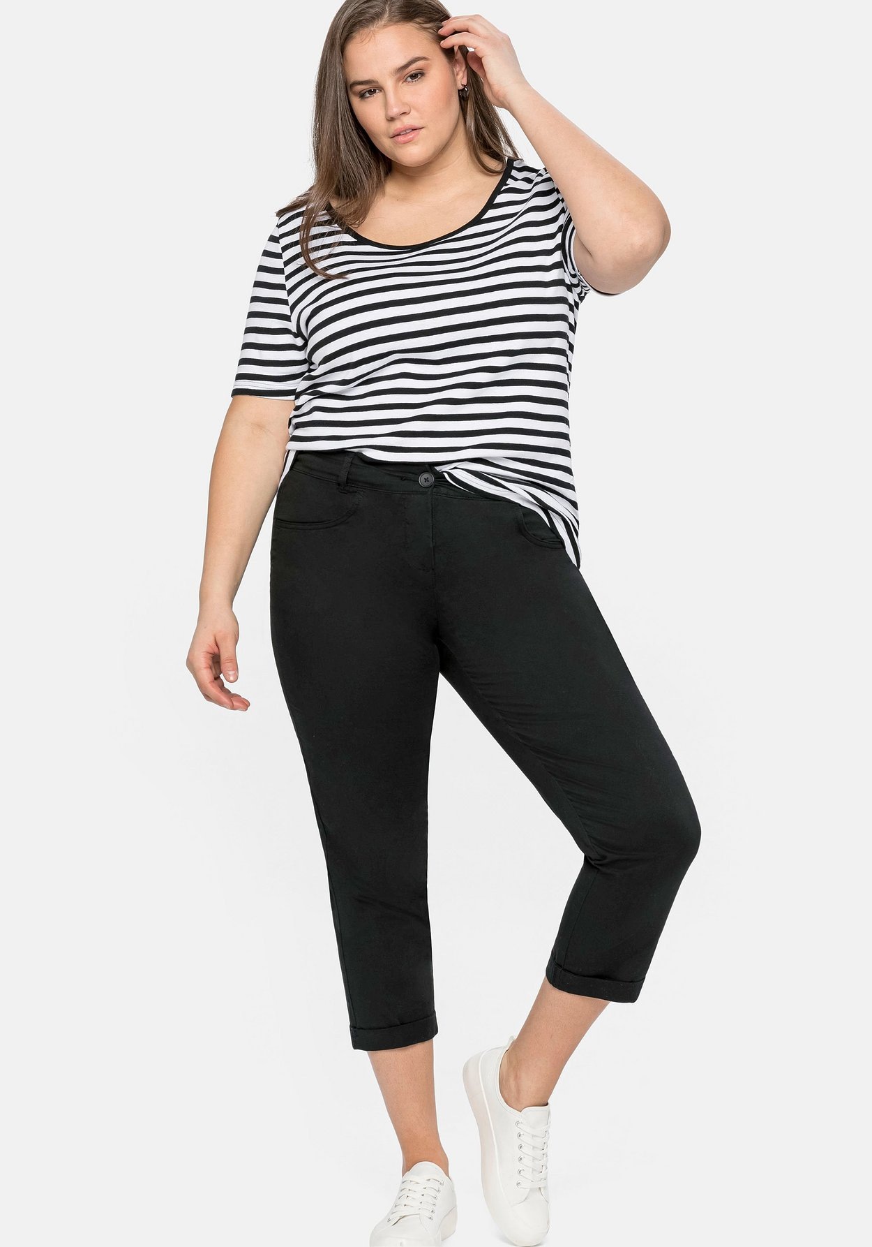 Sheego 7/8-Hose »7/8-Hose in Baumwoll-Stretch-Qualität«