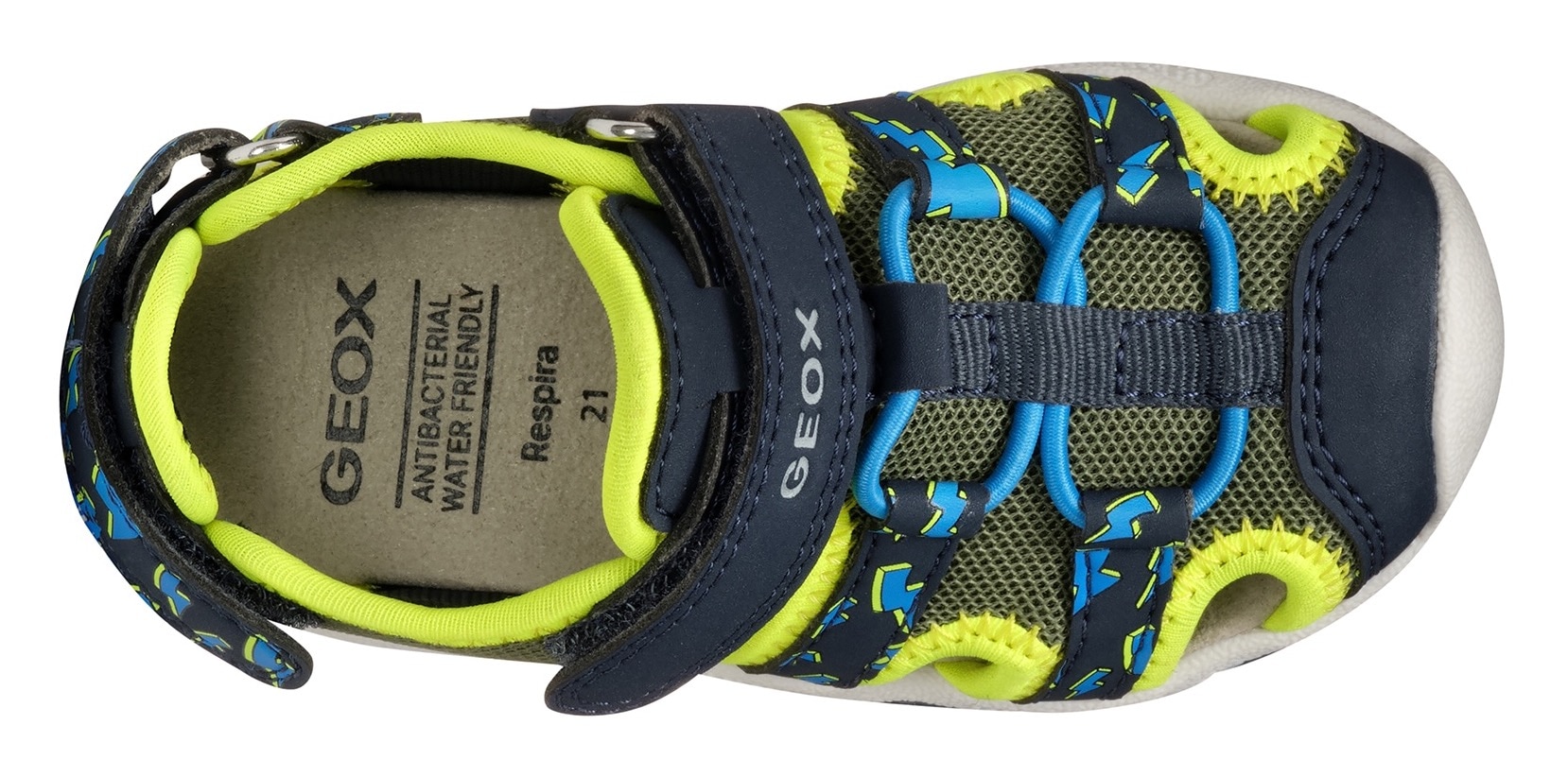 Geox Sandale »B SANDAL MULTY BOY«, Babyschuh, Sommerschuh, Trekking Schuh mit Klettverschluss