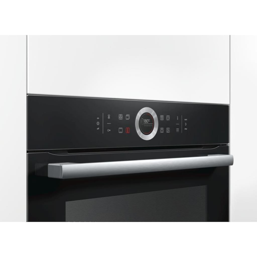 BOSCH Pyrolyse Backofen »HBG675BB1«, Serie 8, mit Teleskopauszug nachrüstbar, Pyrolyse-Selbstreinigung, mit AutoPilot