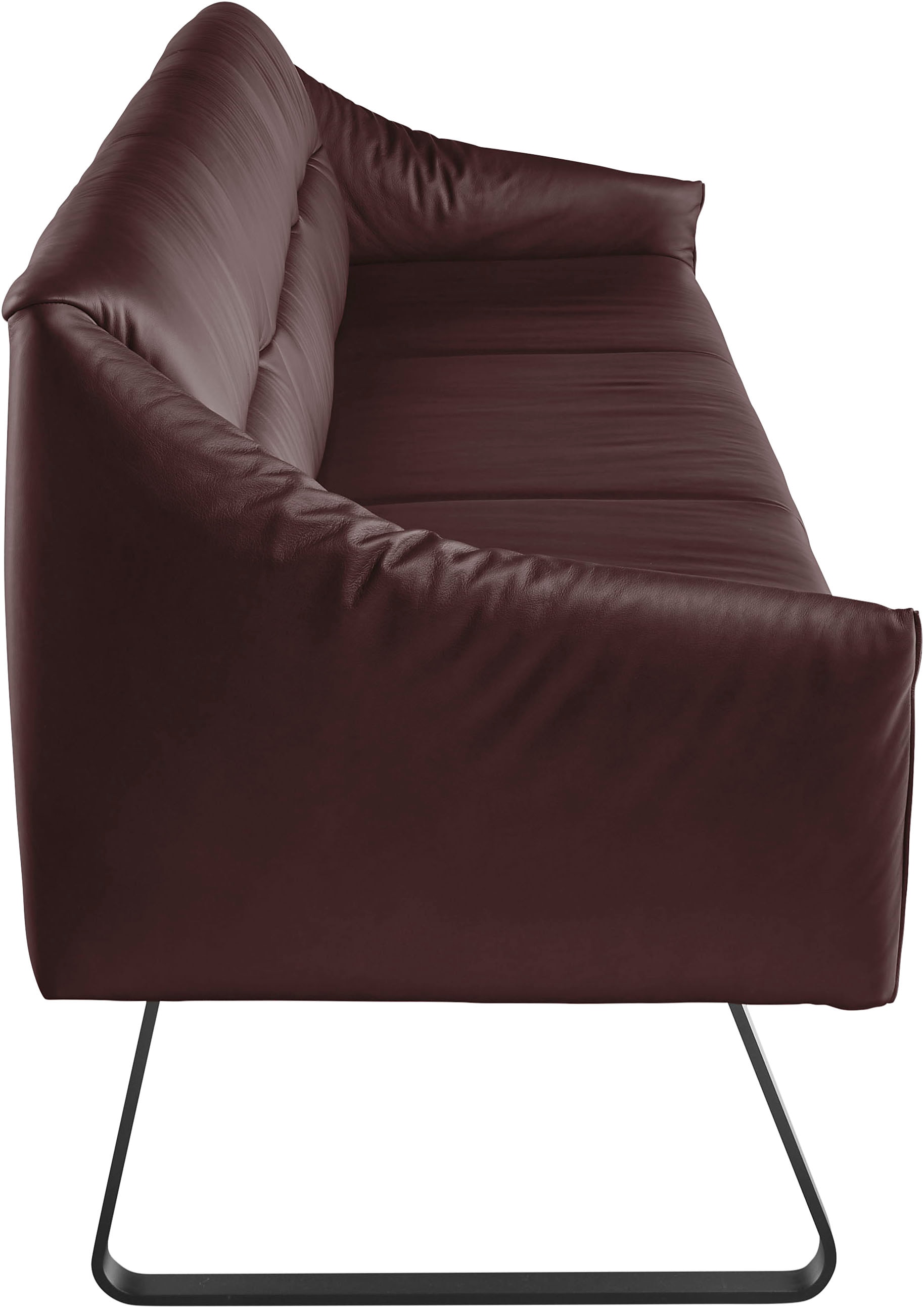 Musterring Essbank »JustB! SP500« 1 Stk. tlg. Metallkufe schwarz, verschiedene Farben, Breite 220 oder 250 cm