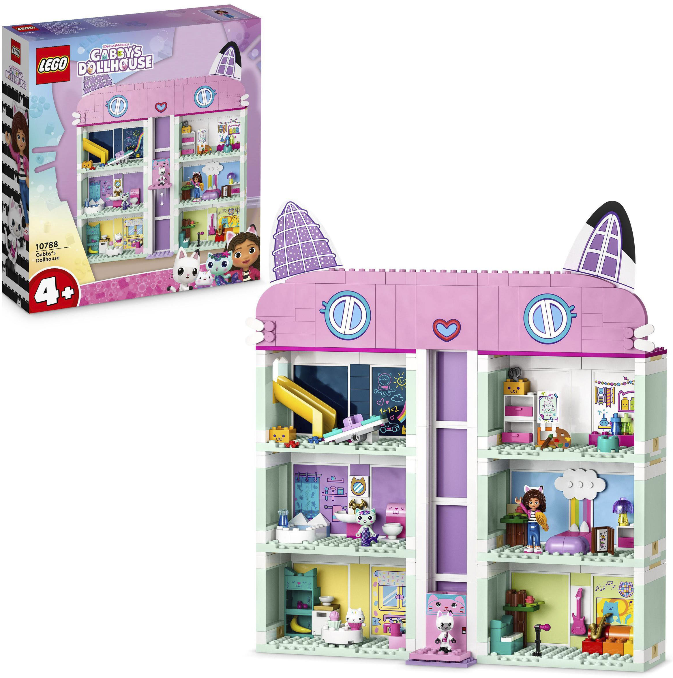 Lego Konstruktionsspielsteine »Gabbys Puppenhaus (10788), Gabby's Dollhouse« Made in Europe in bunt