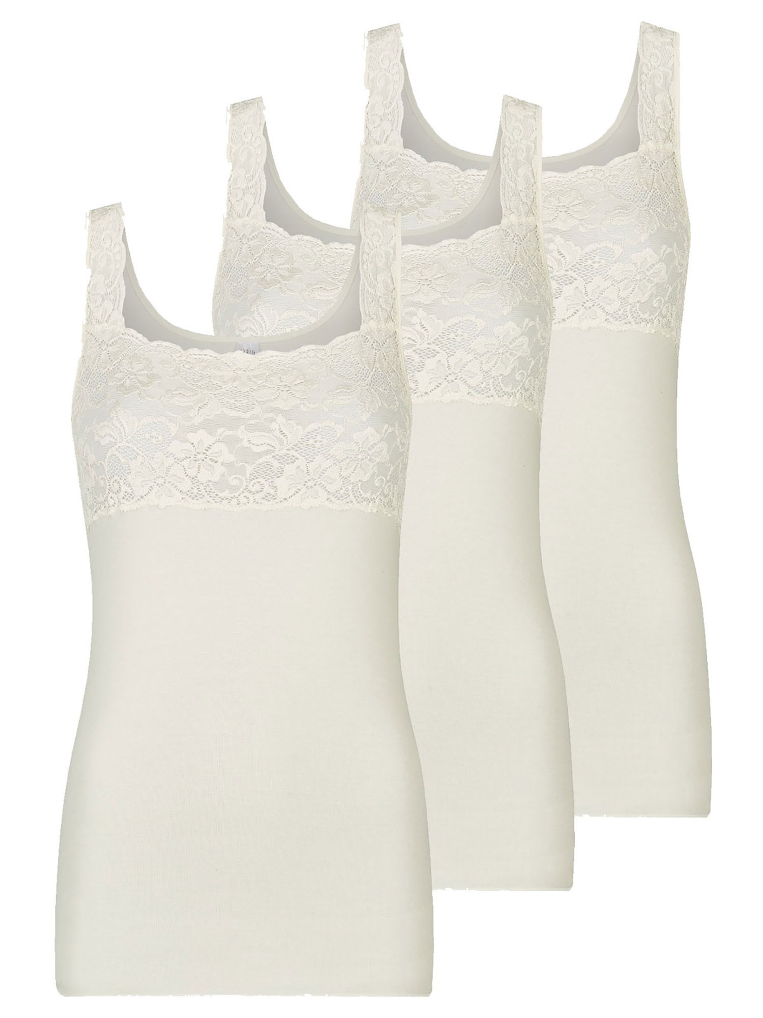 Nina Von C. Achselhemd »3er Pack Damen Achselhemd Fine Cotton«
