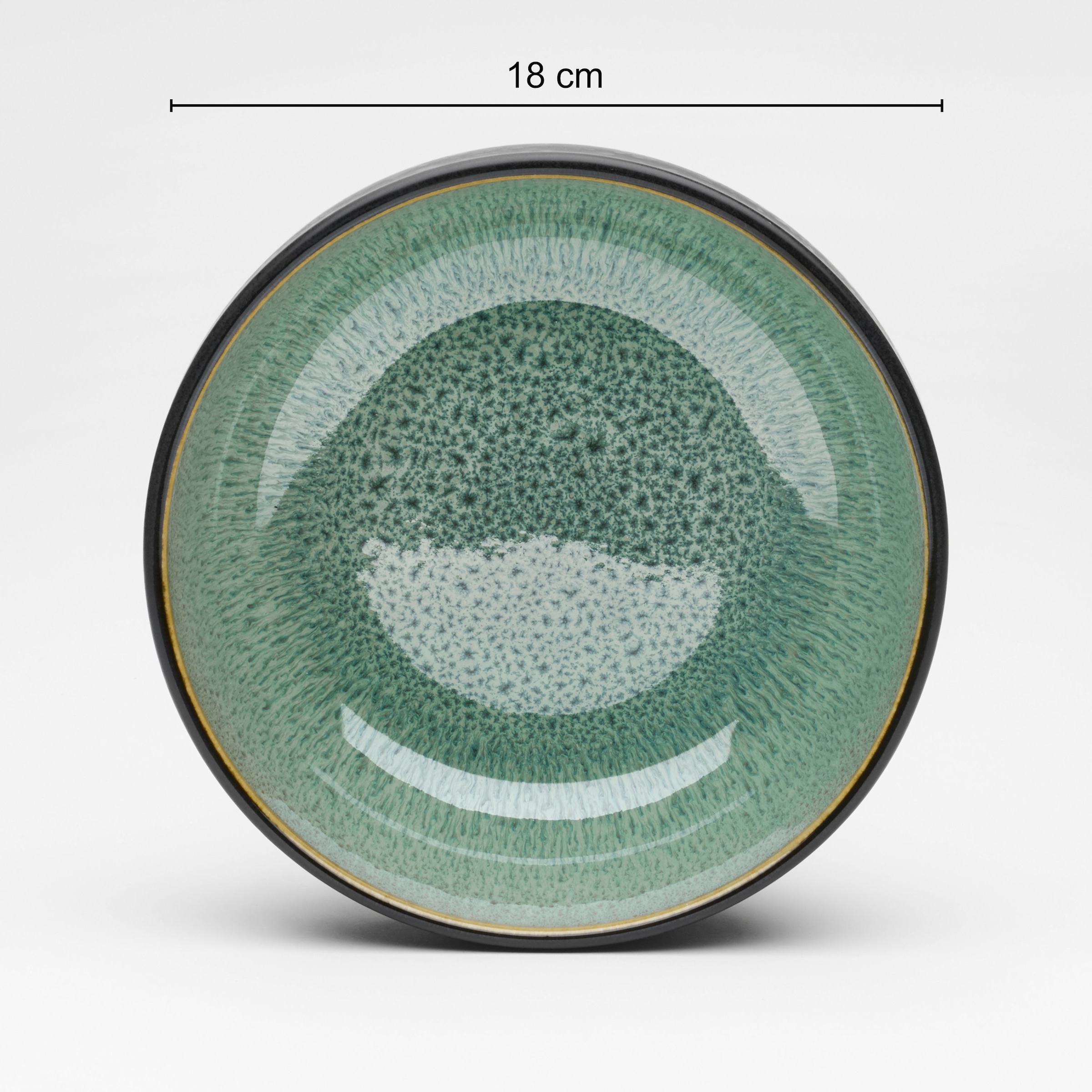 Töchter & Söhne Schale »Mia« 4 Stk. aus Steingut reaktiv glasierte Innenseite, matte schwarze Glasur auf der Außenseite