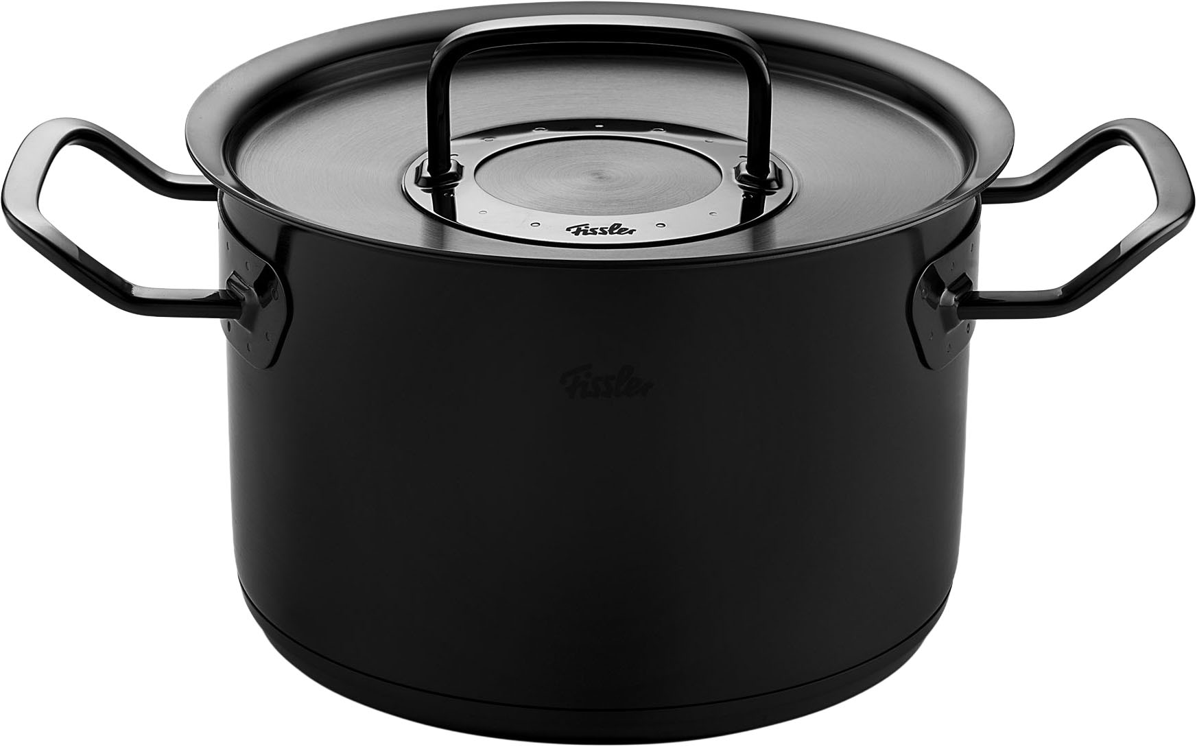 Fissler Topf-Set »Original-Profi Collection ShadowLine« Set, 3 Kochtöpfe mit Metalldeckel, 1 Servierpfanne, 1 Stielkasserolle, 8 Stk. tlg. Edelstahl 18/10