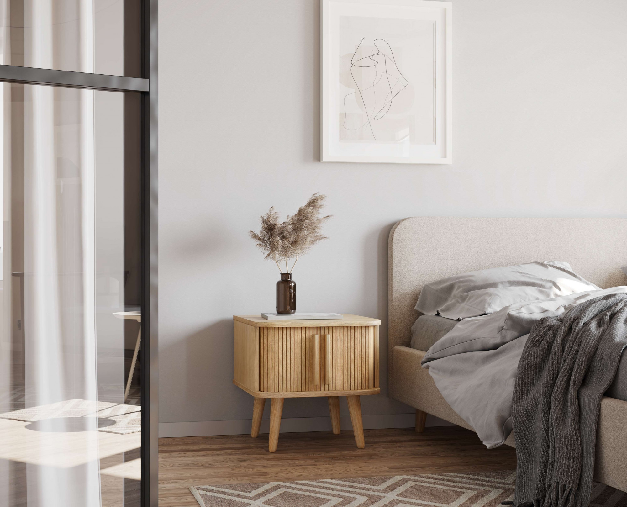 Woodman Beistelltisch »Rove«, besonderes Design, teilmassiv, Breite 49,5 cm