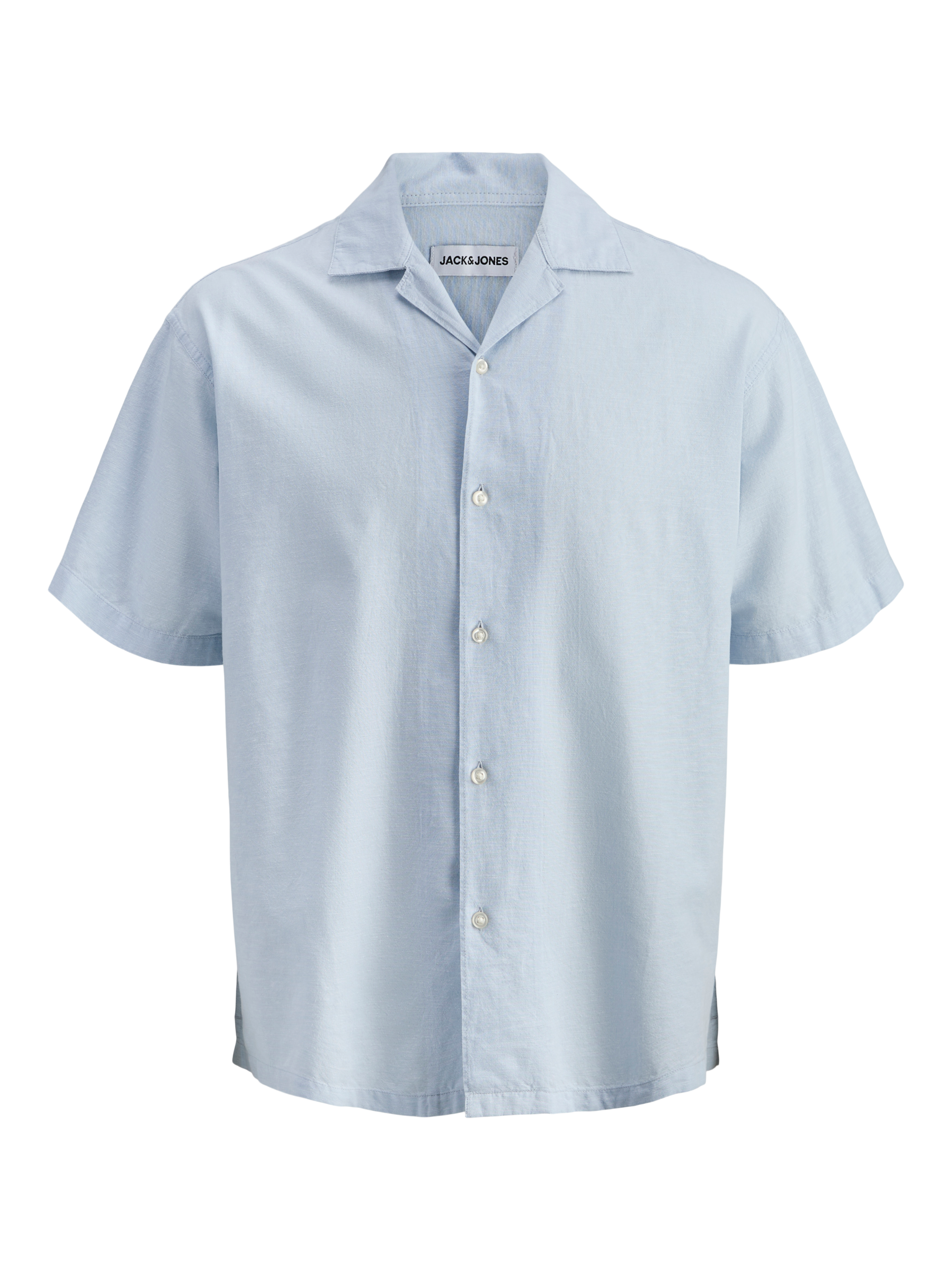 Jack & Jones Kurzarmhemd »JJEBREEZE LINEN BLEND RESORT SHIRT SS SN« mit Knopfleiste