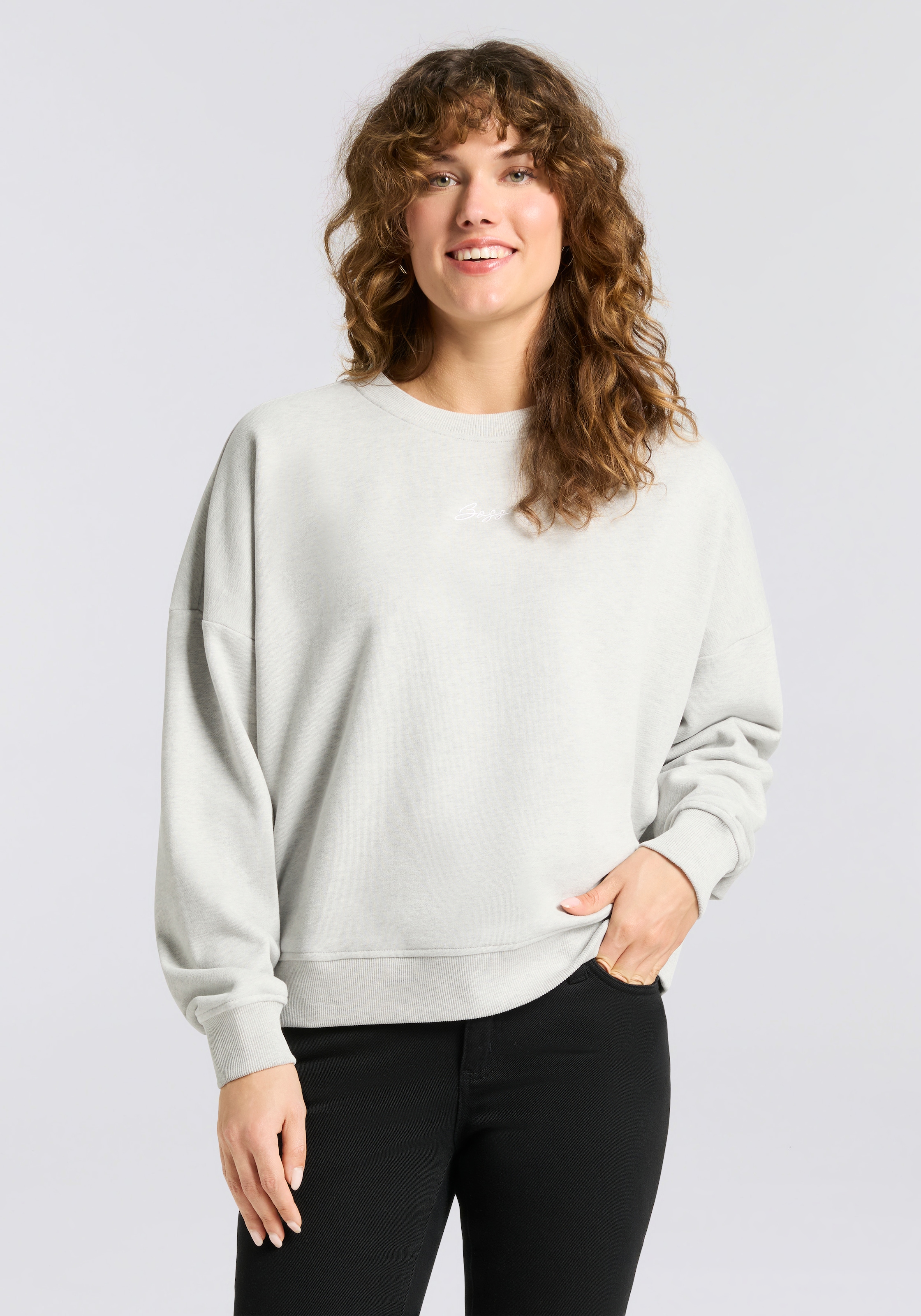 BOSS ORANGE Sweatshirt »Esweaty Premium Damenmode«, im Oversized Look
