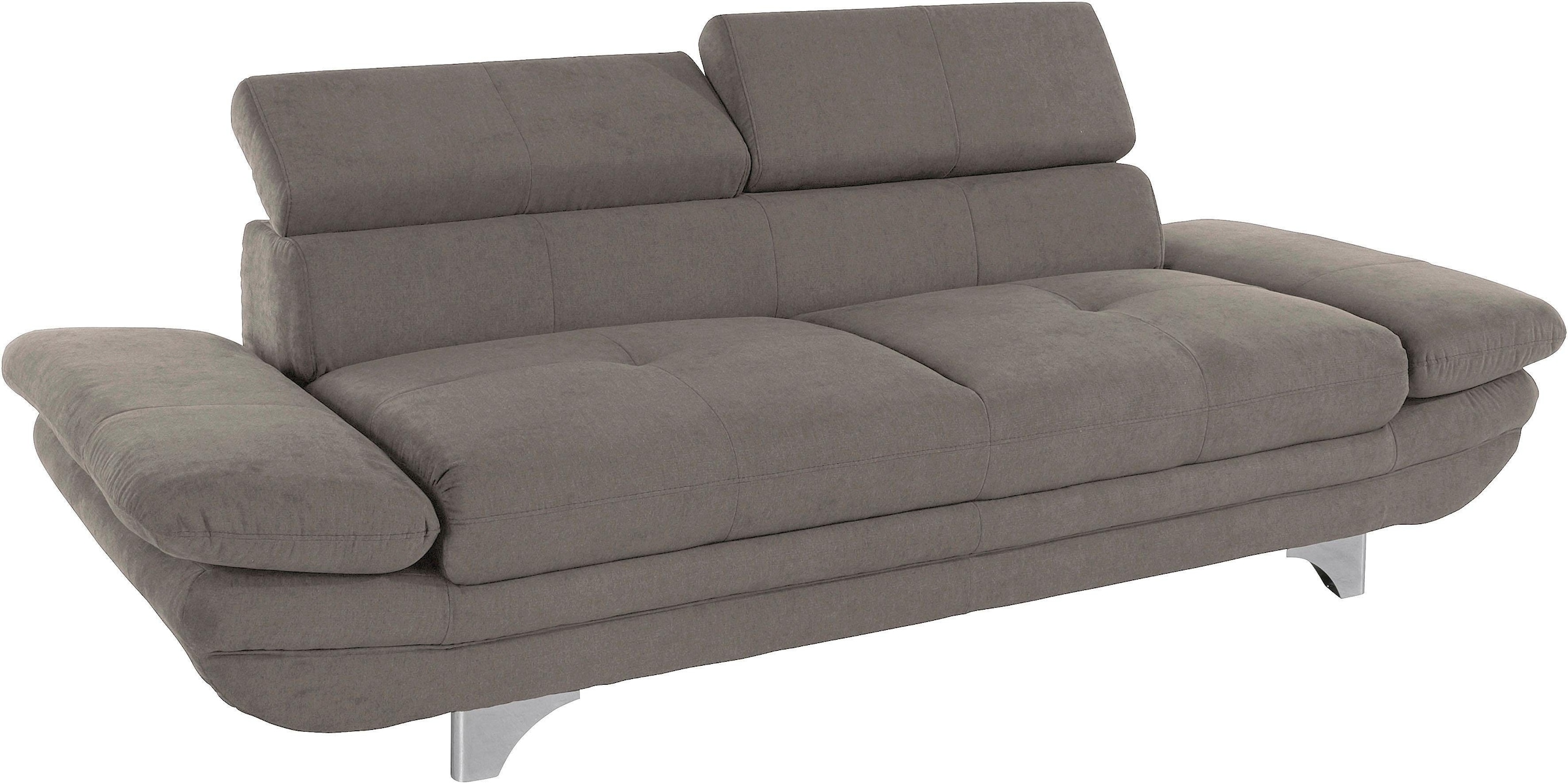 COTTA Polstergarnitur »Enterprise«, (Set), Set bestehend aus 2,5-Sitzer mit Arm- & Kopfteilverstellung & Hocker