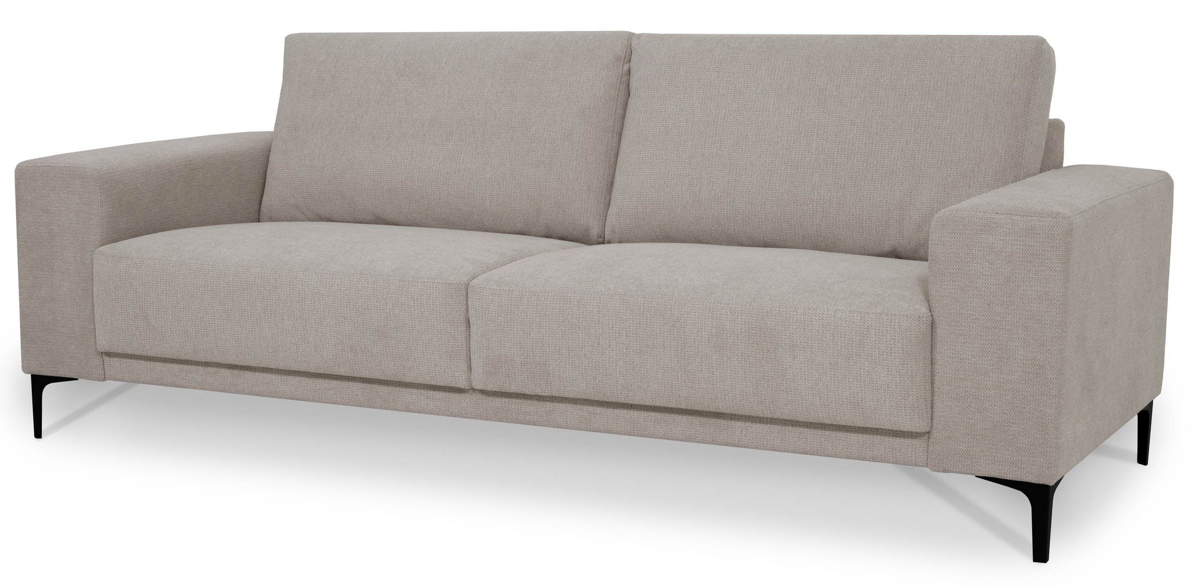 Places of Style 3-Sitzer »Xander«, Breite 224 cm, Soft-Touch Chenille, schwarze Metallfüße