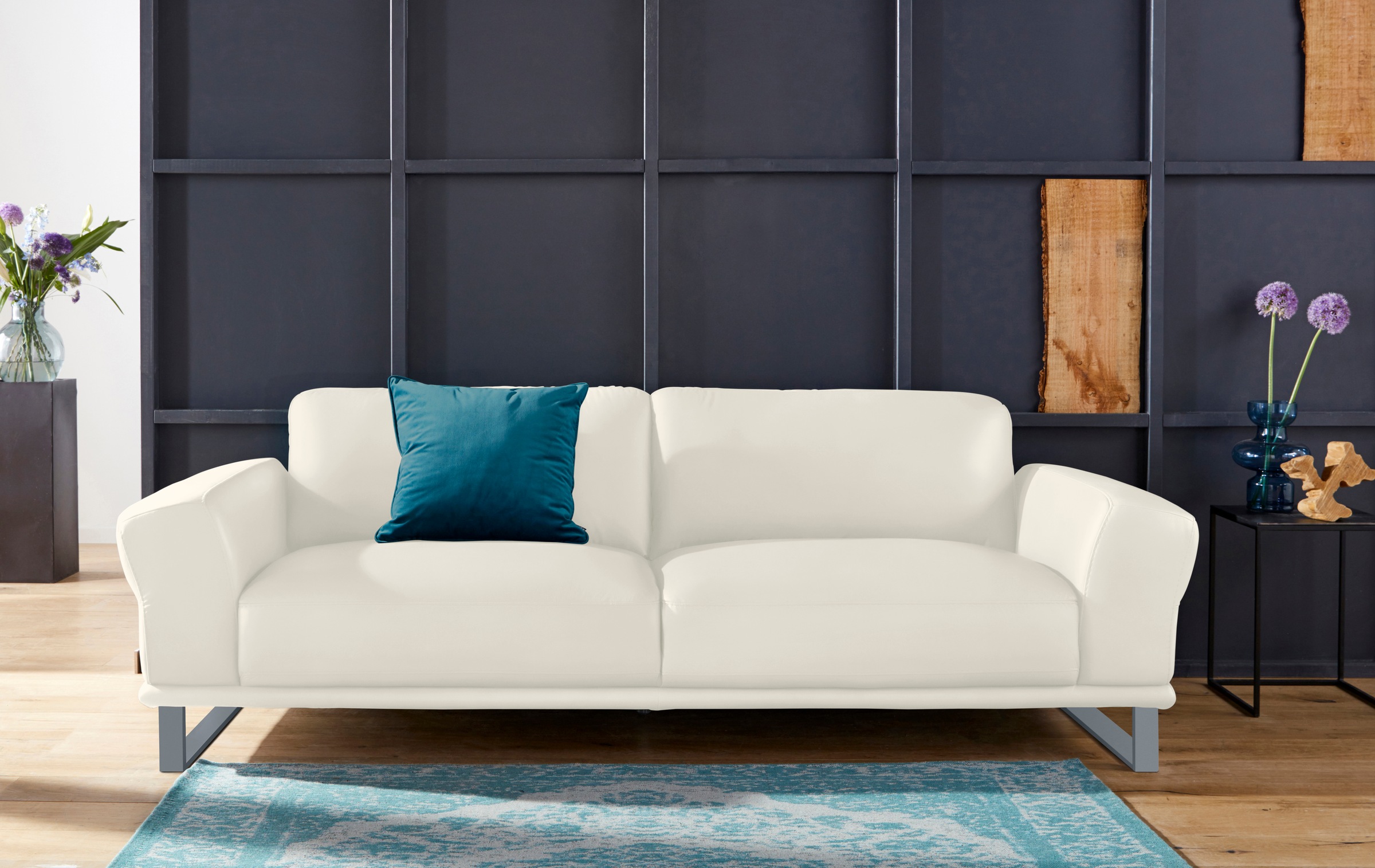 W.SCHILLIG 2,5-Sitzer »montanaa« mit Metallkufen in Silber matt, Breite 232 cm