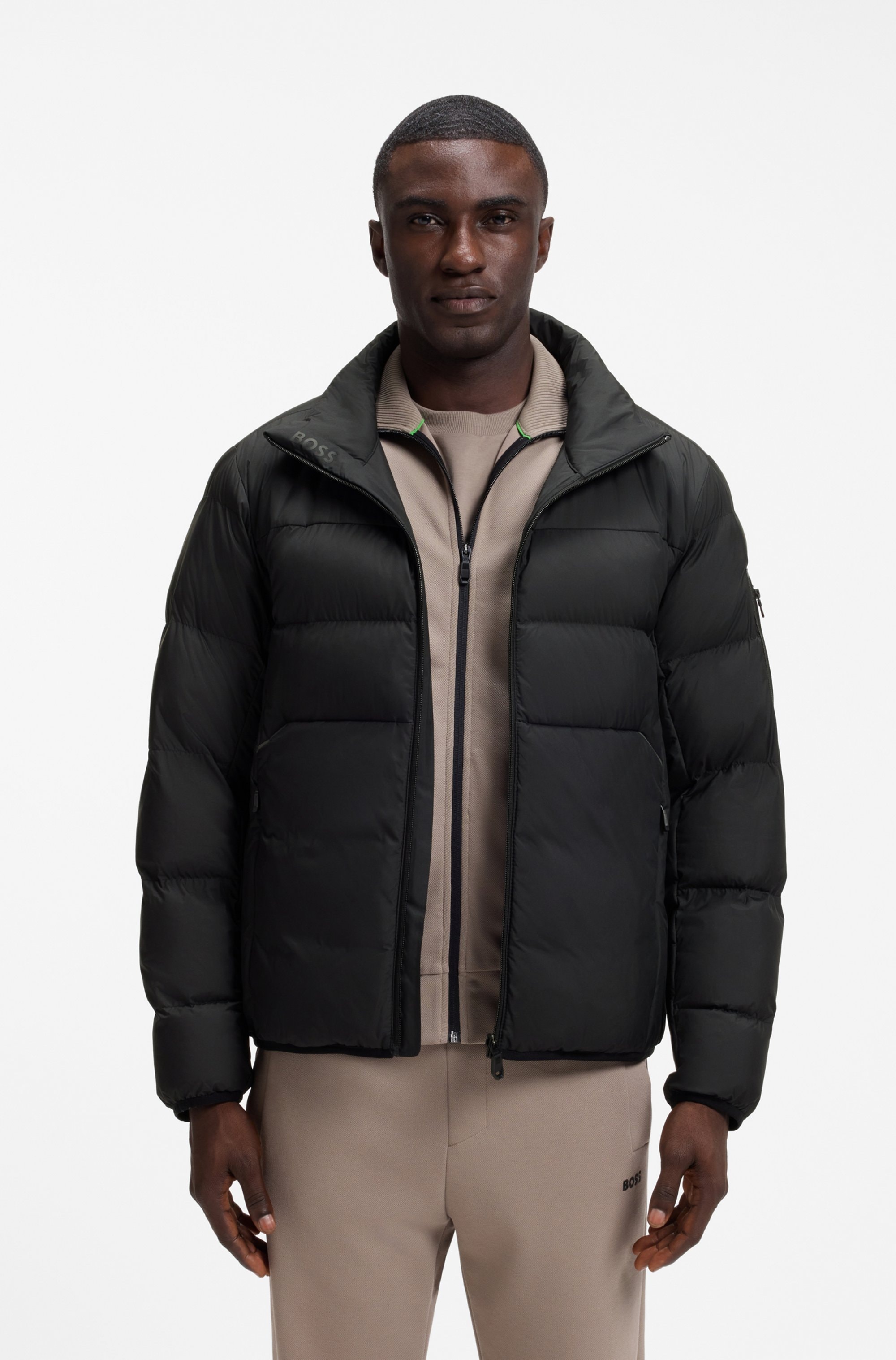 BOSS GREEN Steppjacke »OW_Urbanex Puffer 2« mit Stehkragen, wasserabweisend