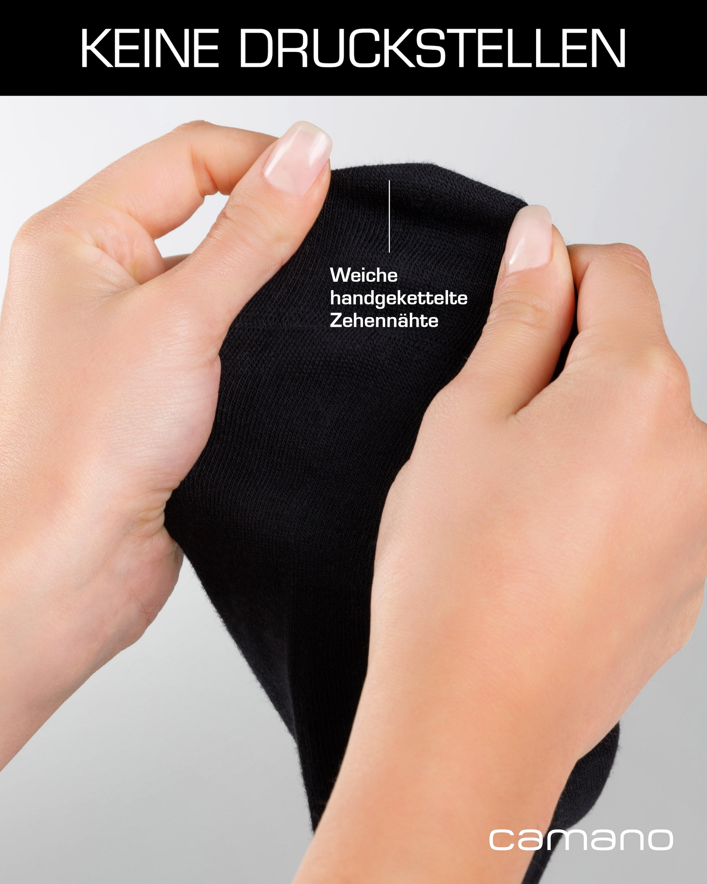 Camano Socken »comfort« 9 Paar,  mit verstärktem Fersen- und Zehenbereich