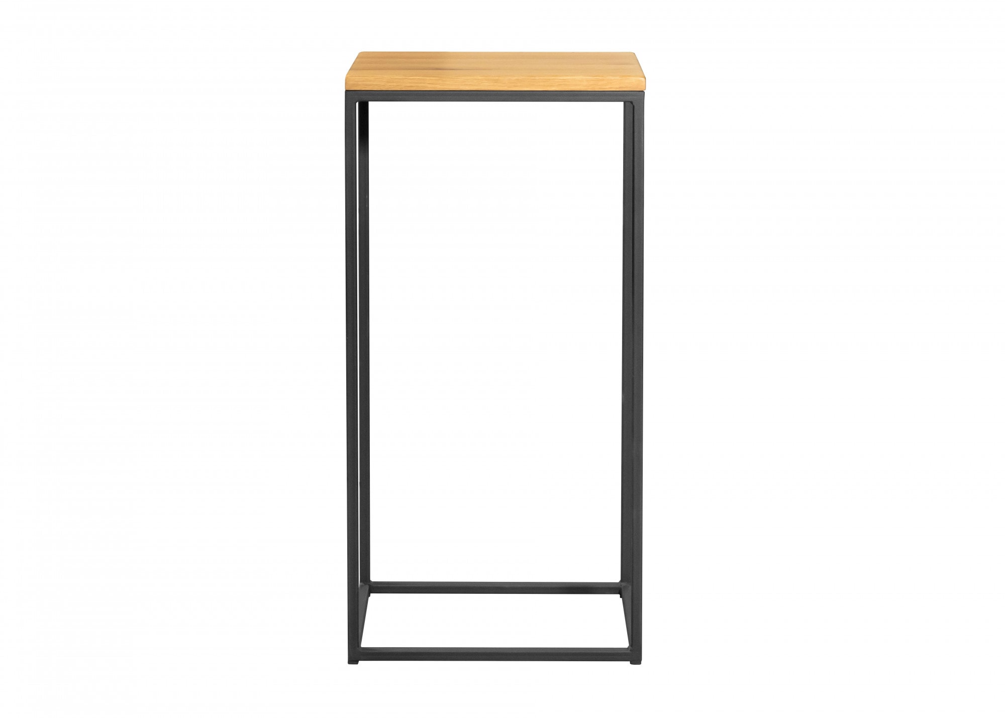 Home affaire Beistelltisch »Trio set«, (Set, 3 St., 3-Teilig), Metallbeine, Eiche Massivholzplatte