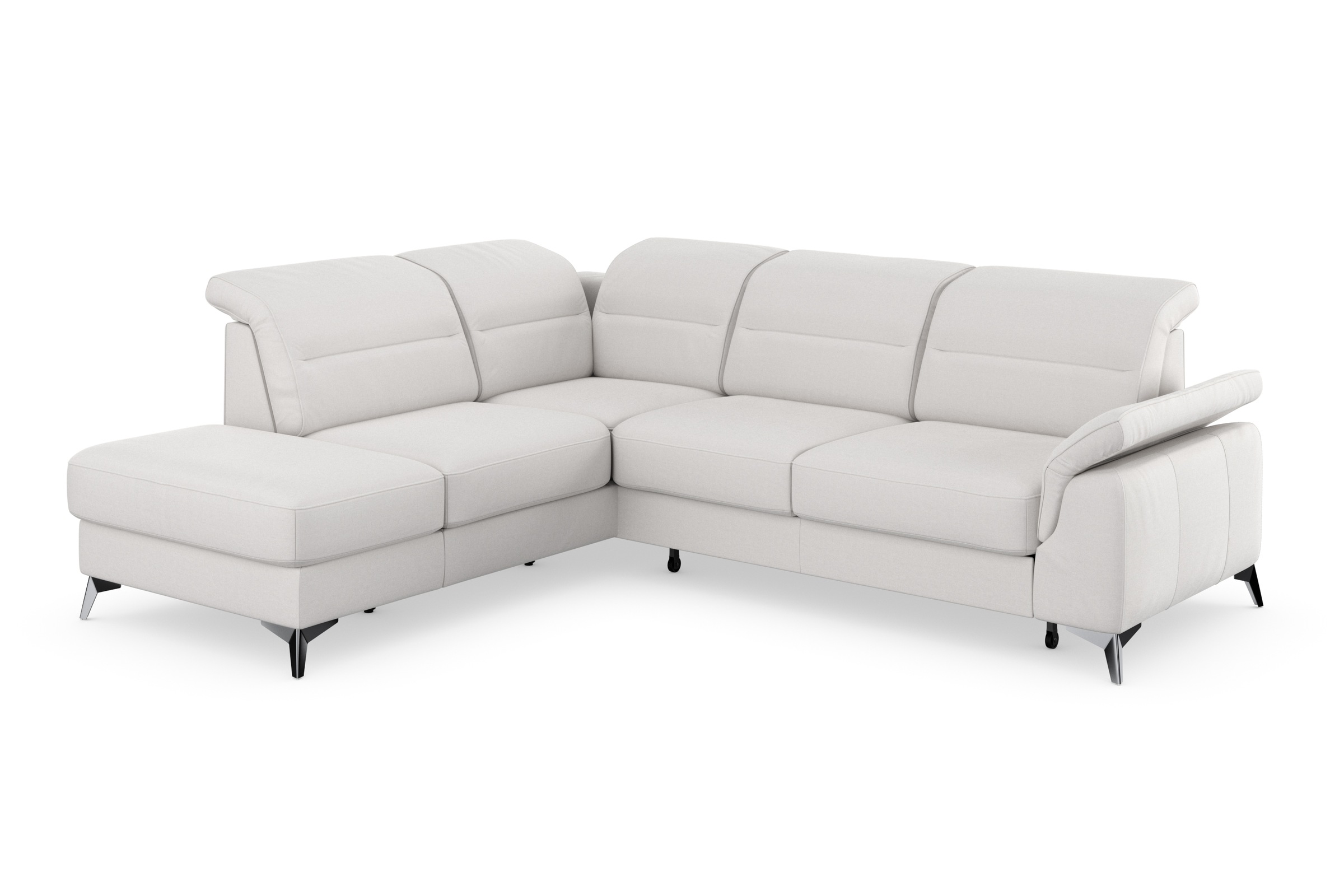 sit&more Ecksofa »Sinatra L-Form«, mit Ottomane, optional mit Kopfteilverstellung und Armteilfunktion
