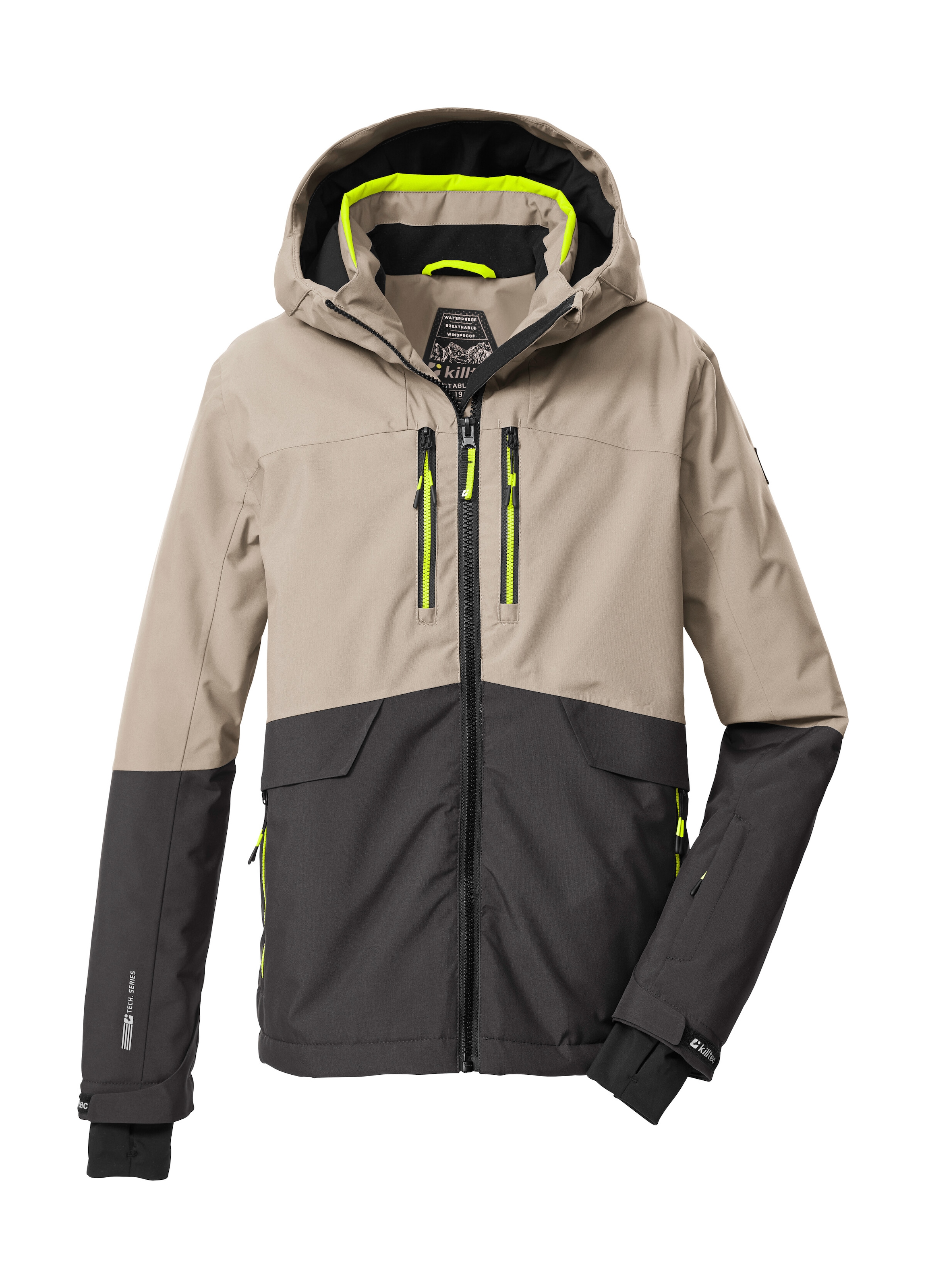 Killtec Skijacke »KSW 201 BYS SKI JCKT« Stylische, wasser- und winddichte Skijacke mit reflektierenden Details