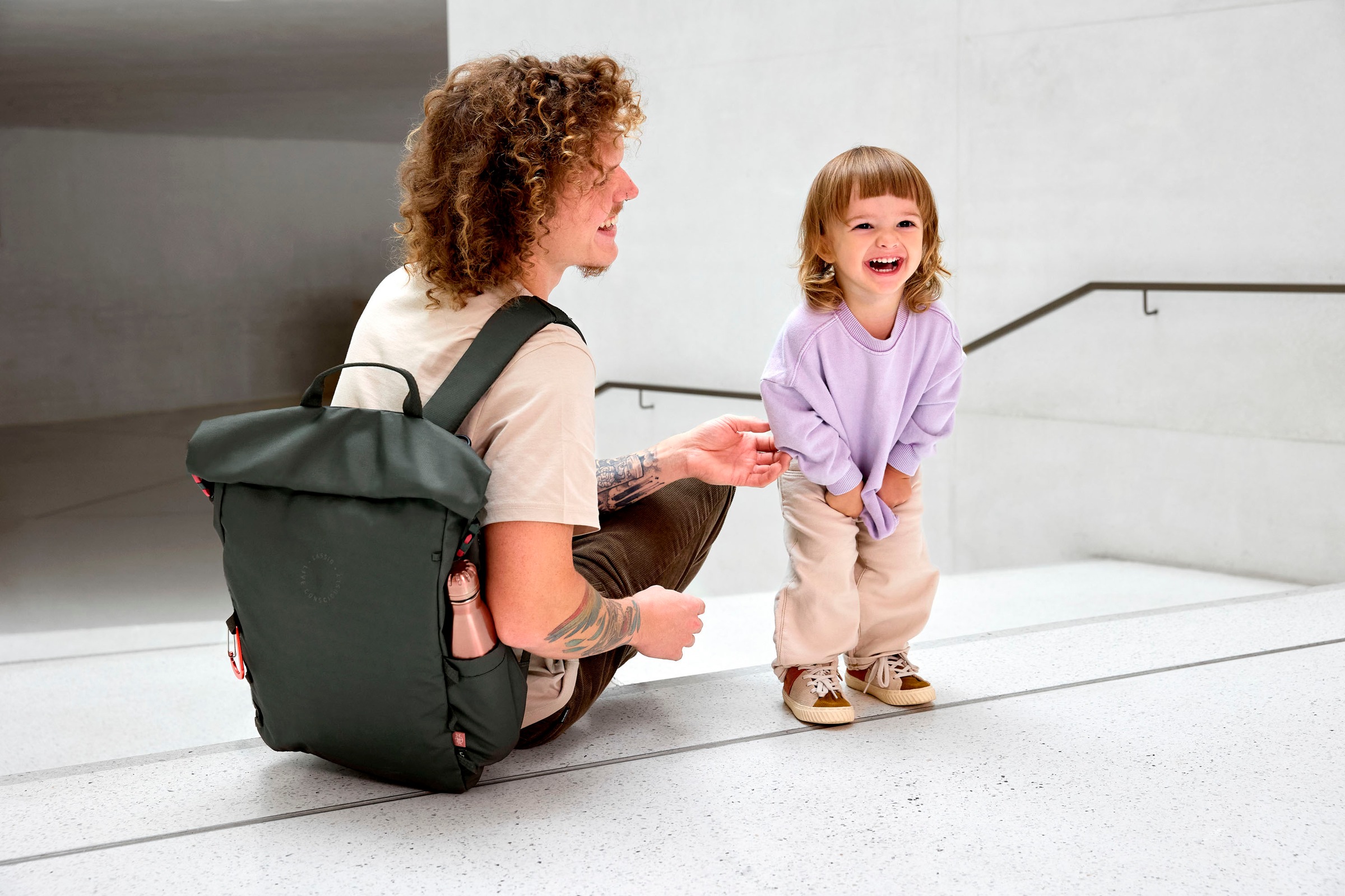 LÄSSIG Wickelrucksack »Green Label, Outdoor Rolltop Backpack, dark olive«