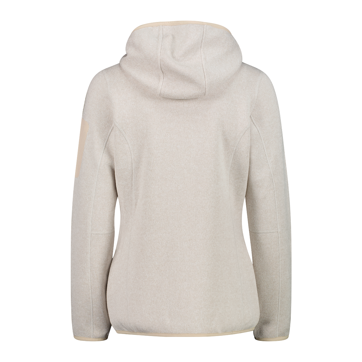 CMP Strickfleecejacke »KNITTED MELANGE HOODY WOMAN HOODY JACKET« mit Kapuze Ünbergangsjacke für Outdoor-Aktivitäten, mit Kapuze, atmungsaktiv