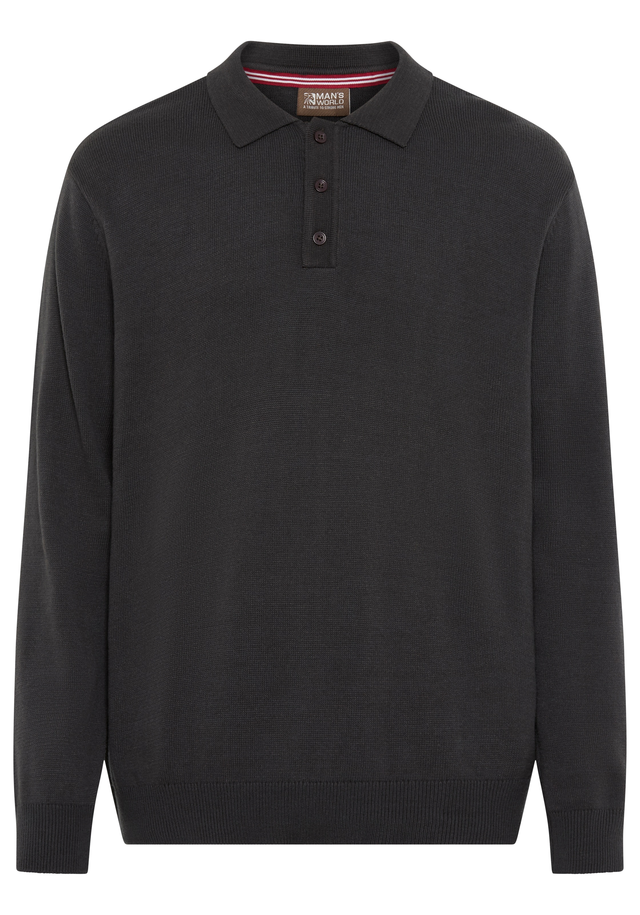 Man's World Polokragenpullover »Neue Kollektion !«, mit Knopfleiste