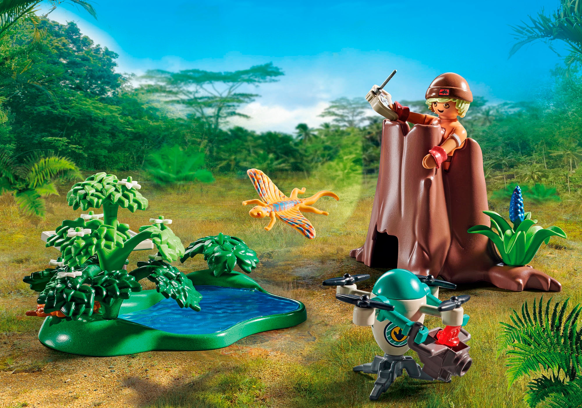 Playmobil® Konstruktions-Spielset »Beobachtungsstation für Dimorphodon (71525), Dinos«, (49 St.), Made in Europe