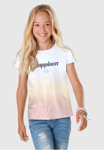 KIDSWORLD Print-Shirt »HAPPINESS«, im Farbverlauf mit Druck kaufen