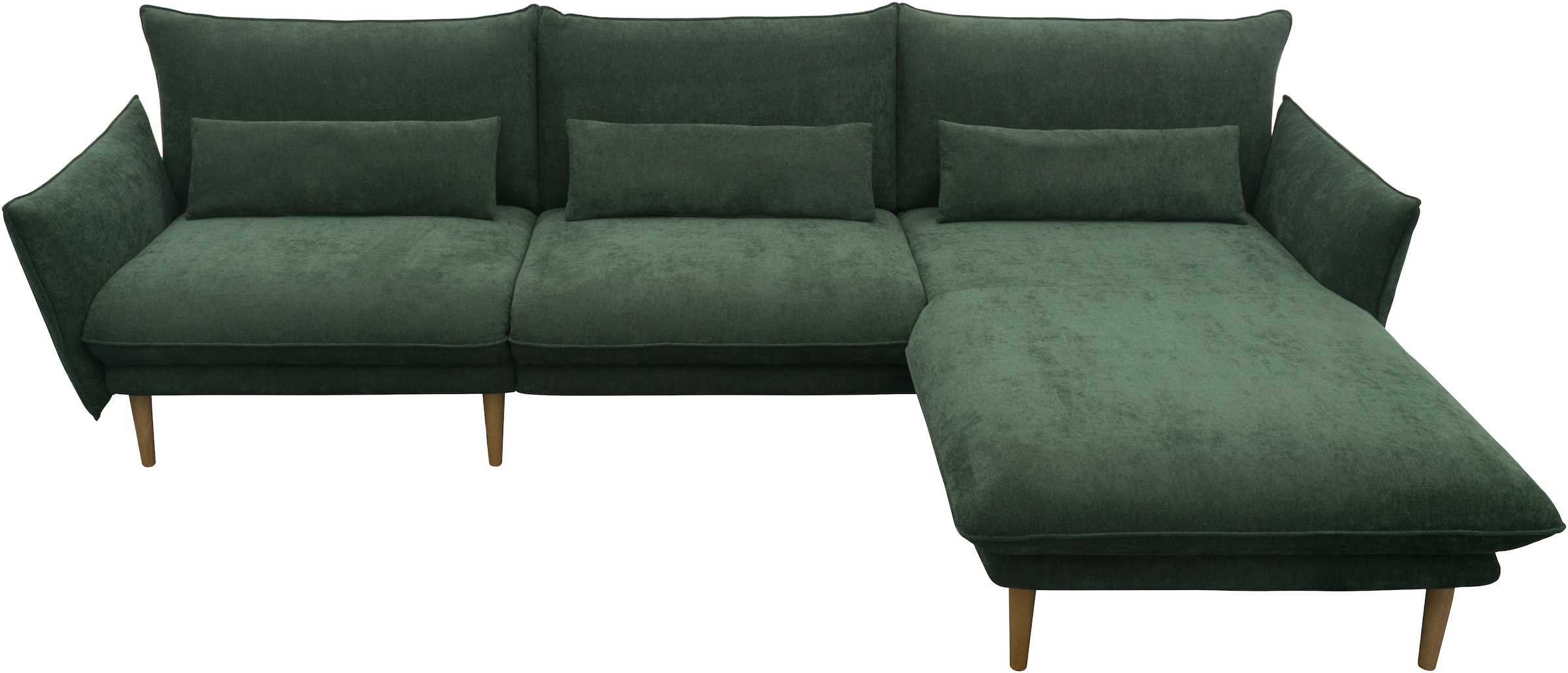 DOMO collection Ecksofa »100 032 modern mit schmalen Armlehnen, Breite 282cm, L-Form«