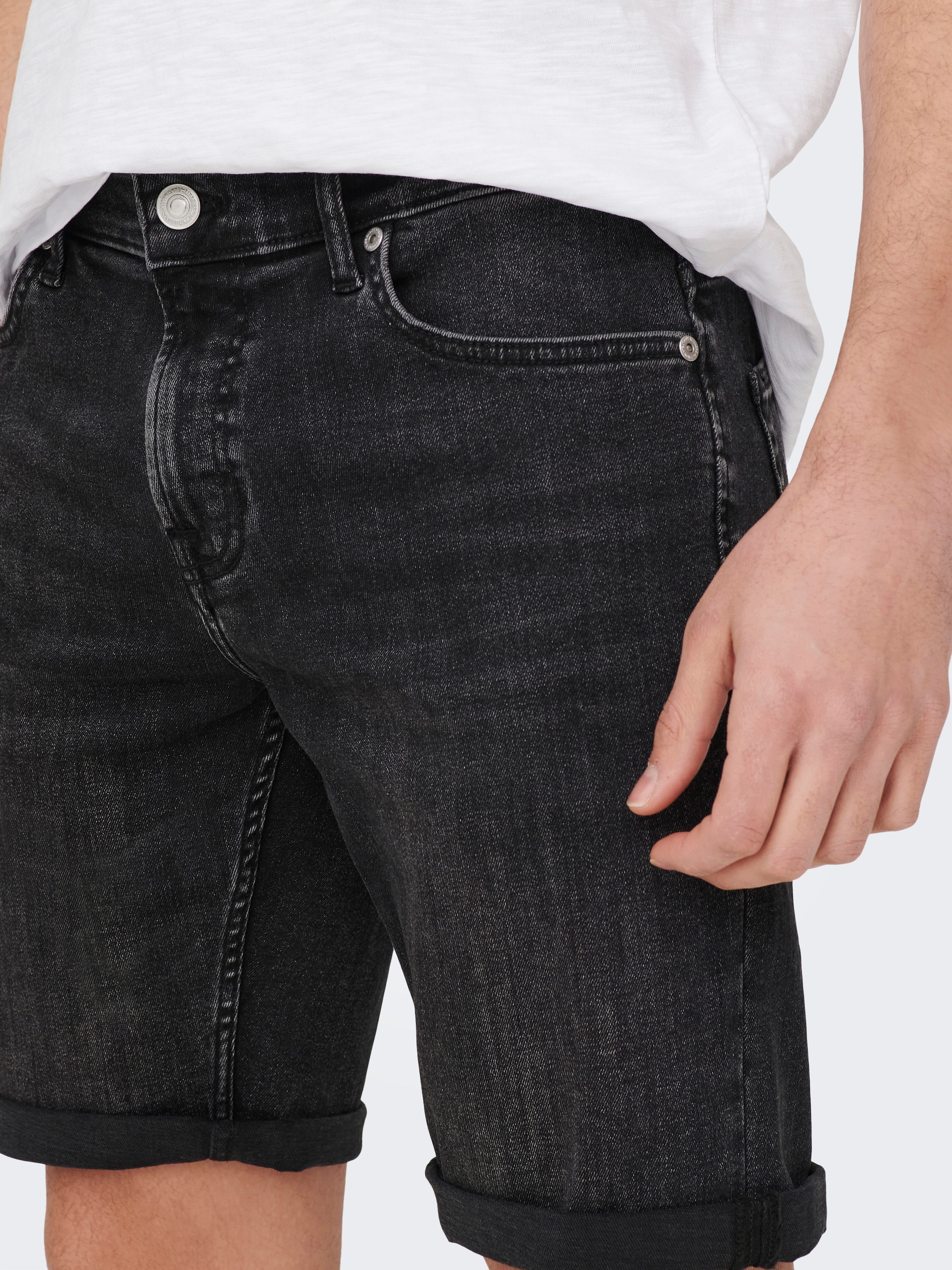 ONLY & SONS Jeansshorts »ONSPLY LIGHT BLUE 5189 SHORTS DNM NOOS«