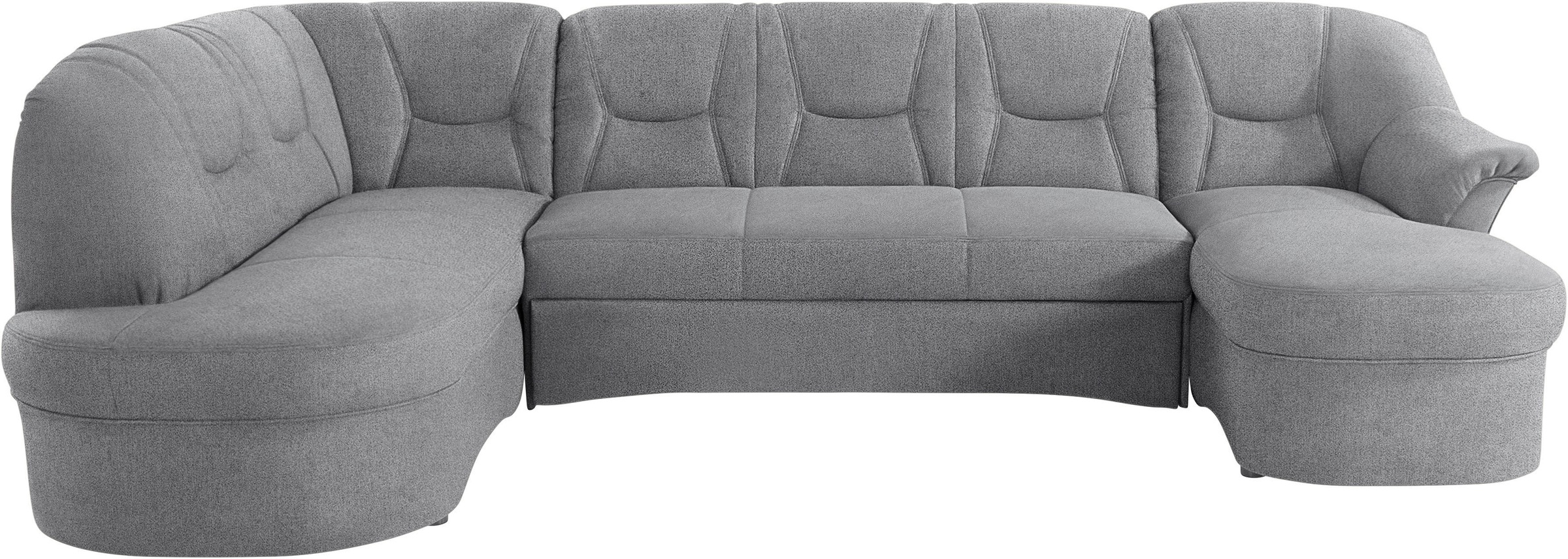DOMO collection Wohnlandschaft »Sarafina, zeitlos und komfortabel, optional mit Federkern, U-Form«, wahlweise mit Bettfunktion