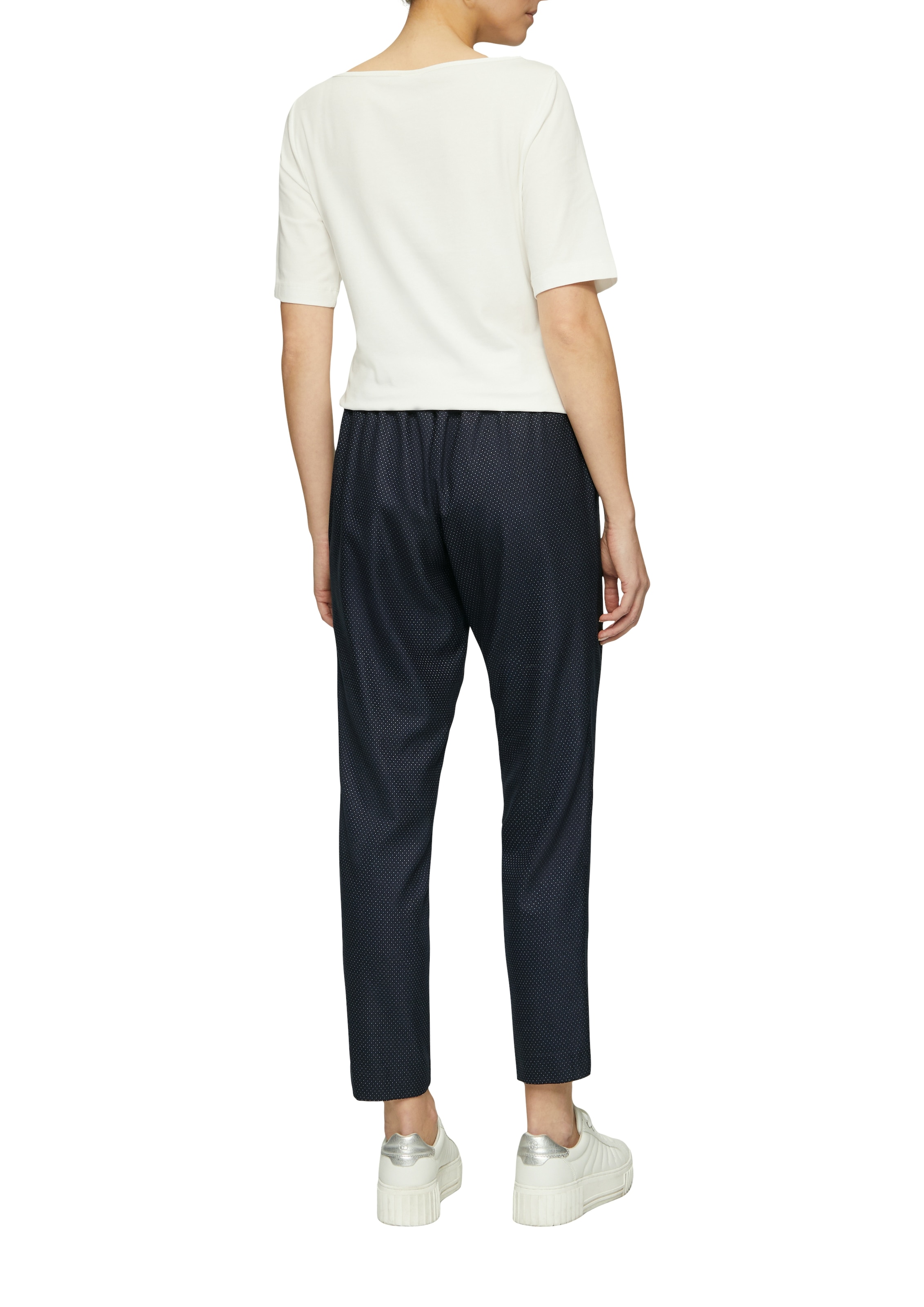 s.Oliver BLACK LABEL Jogger Pants, gepunktet, mit Stretch