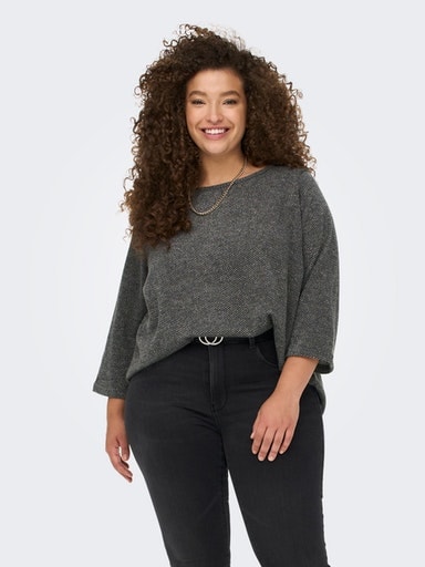 ONLY CARMAKOMA 3/4-Arm-Shirt »CARMARTHA 3/4 TOP«
