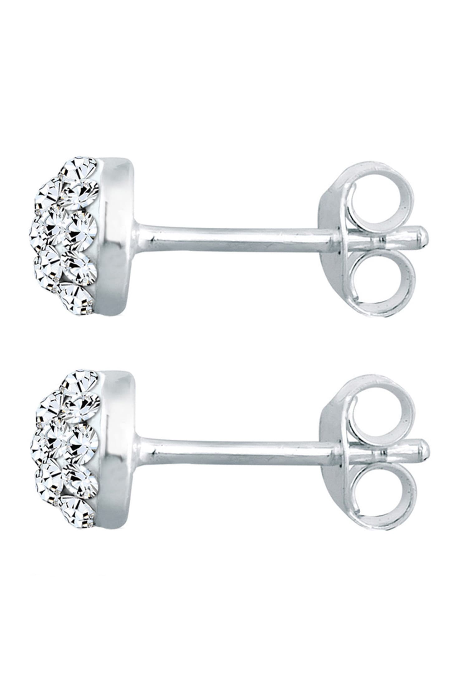 Elli Paar Ohrstecker »Ohrringe Weiß 925 Sterling Silber, mit Kristallen von Swarovski®«