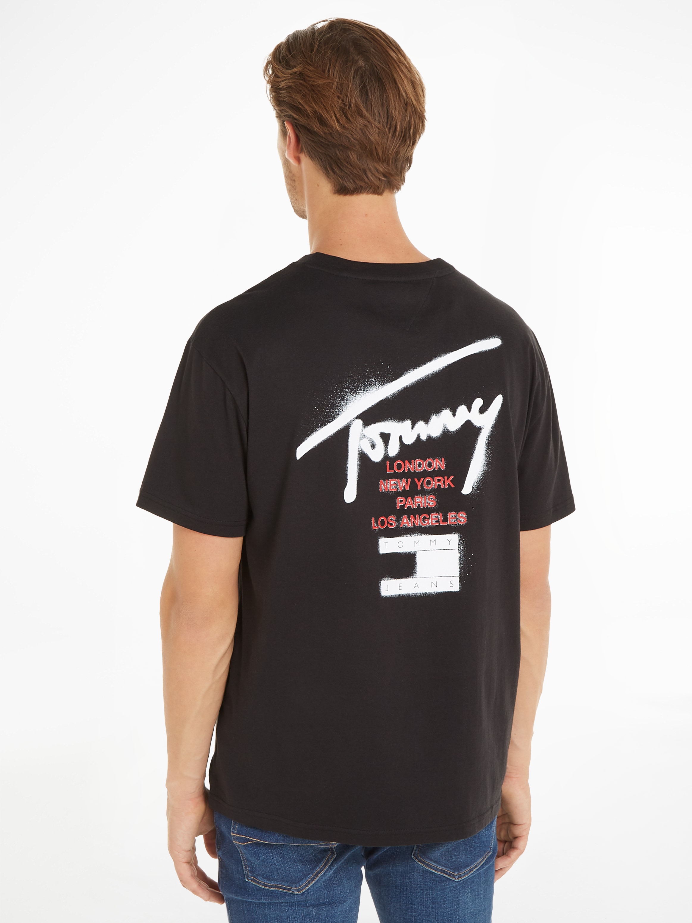 Tommy Jeans T-Shirt »TJM REG GRAFFITI SIG TEE EXT«, mit Logoschriftzug