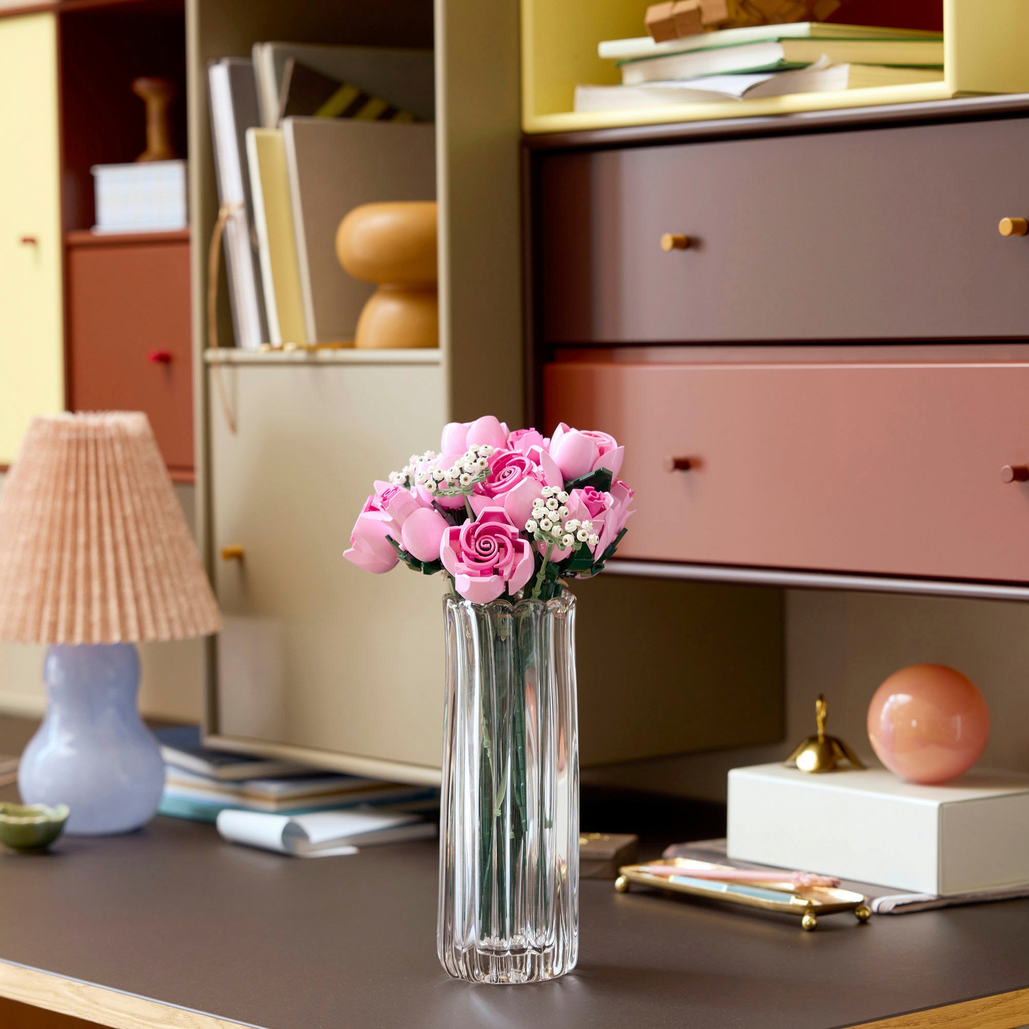 LEGO® Konstruktionsspielsteine »Rosa Rosenstrauß (10374), LEGO Botanicals« Blumen, Made in Europe