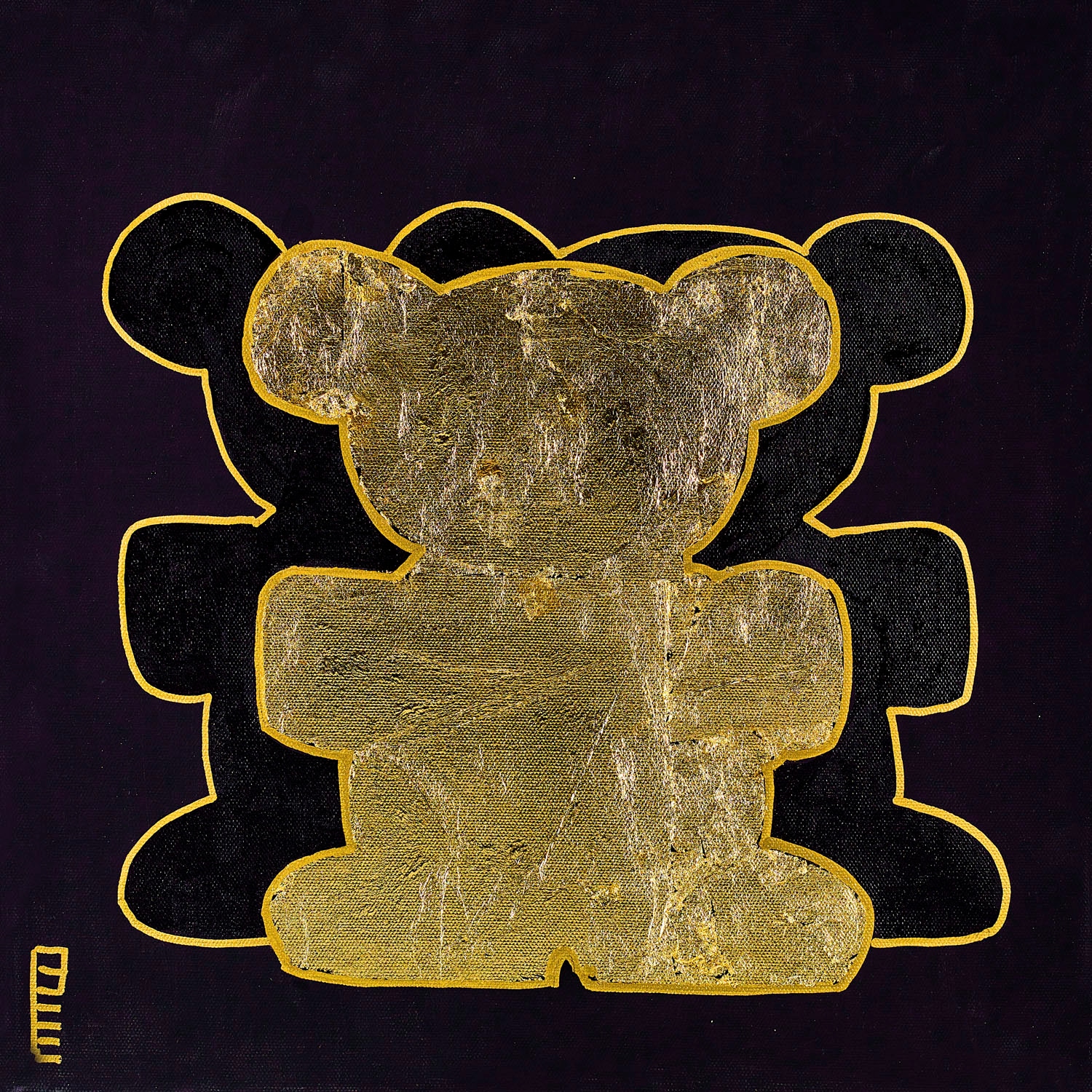 queence Leinwandbild »Bears III«, Bär-Bären-Kunst, (1 St.), Premium-Leinwandstoff, Handarbeit aus Deutschland