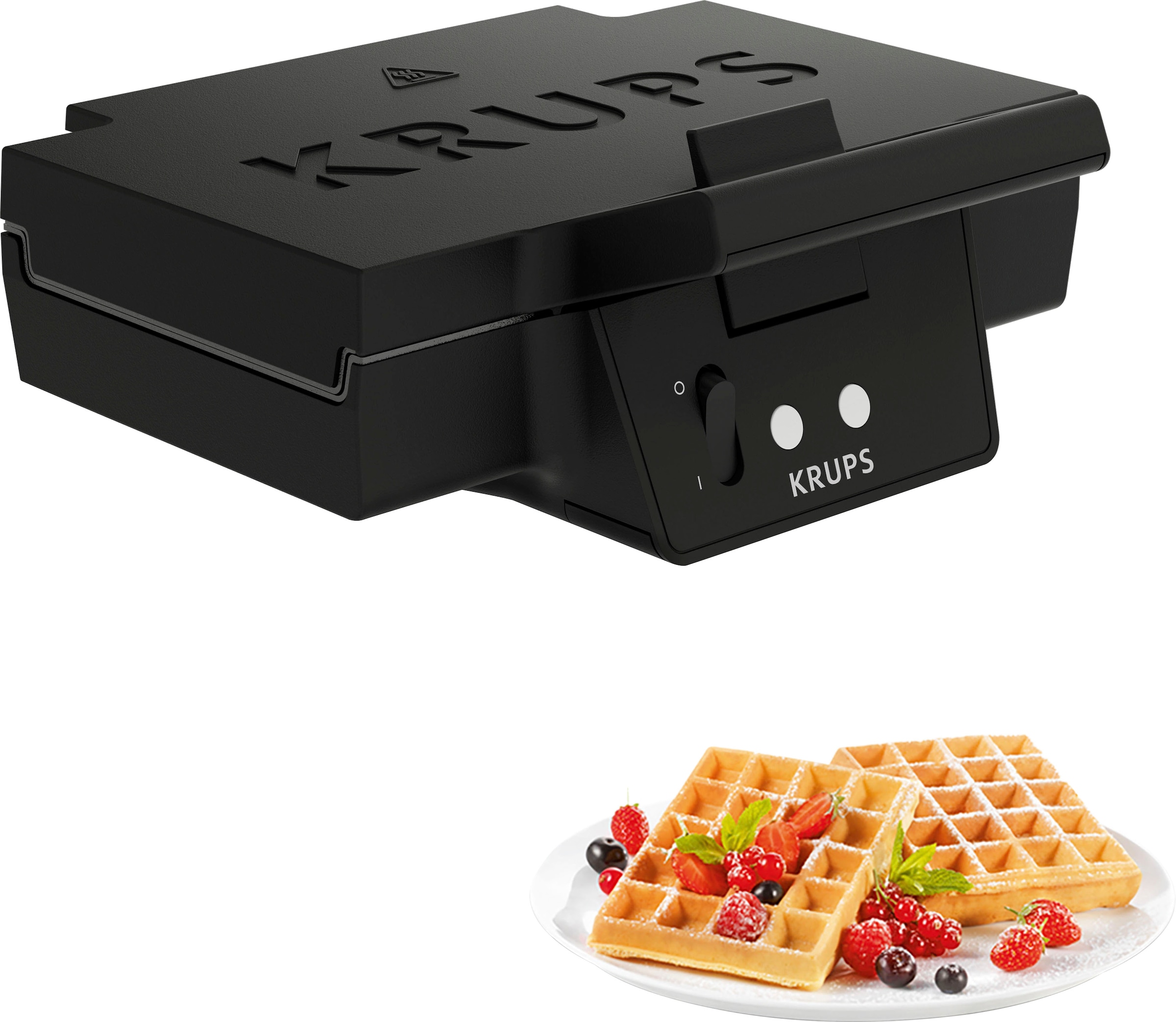 Krups Waffeleisen »FDK252«, 850 tiefe OTTO 2 W, kaufen Antihaftbeschichtung, dicke Platten Waffeln, bei