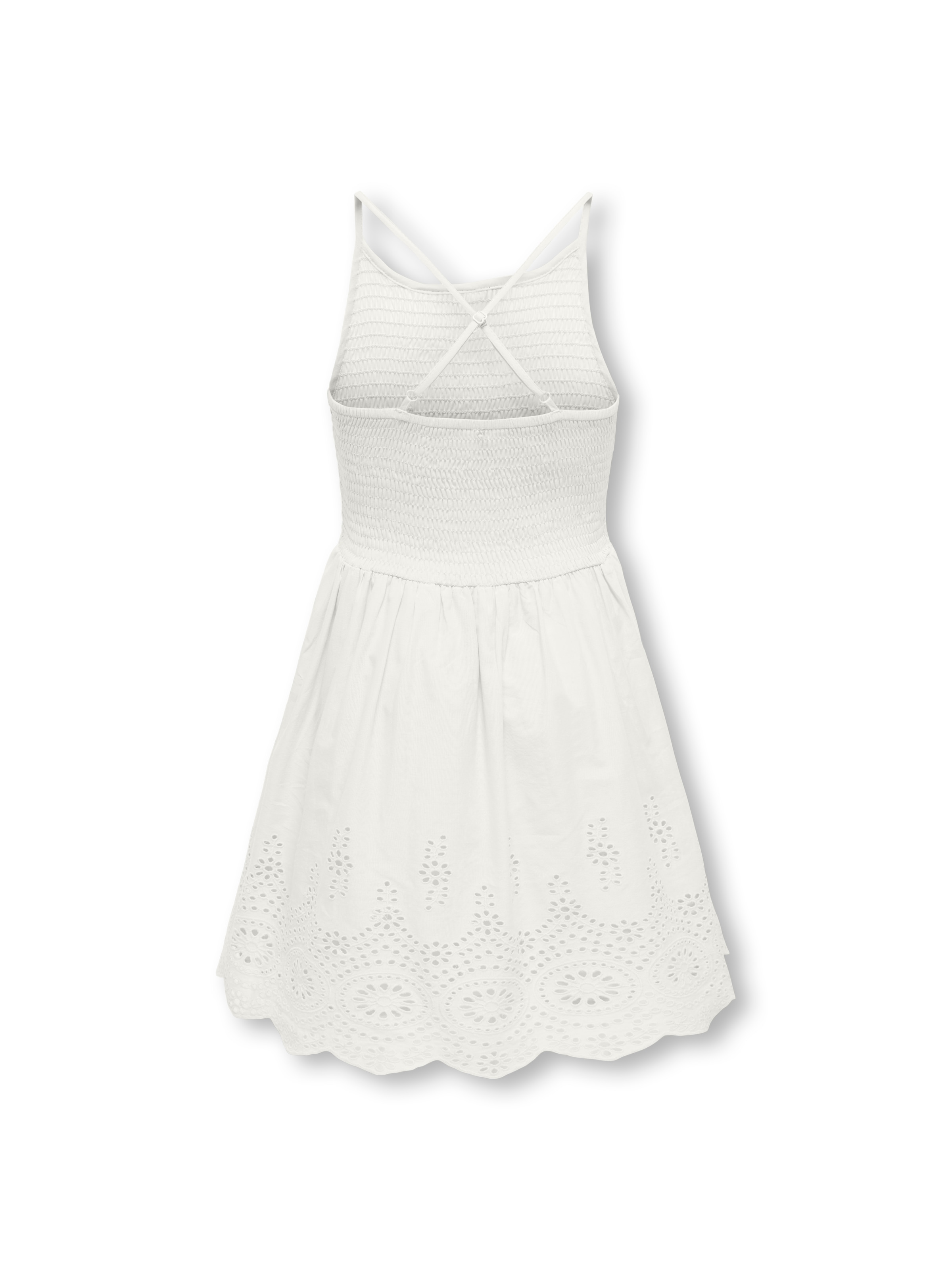 KIDS ONLY Sommerkleid »KOGBONDI LIFE STRAP EMB DRESS WVN« 1 tlg. mit tollem Spitzenrock