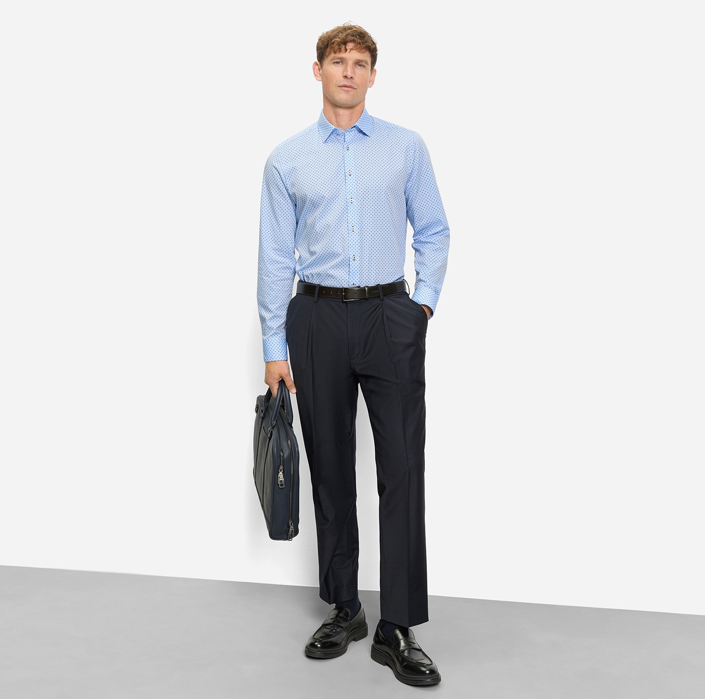 OLYMP Langarmhemd »Level Five« Businesshemd, body fit, Kentkragen