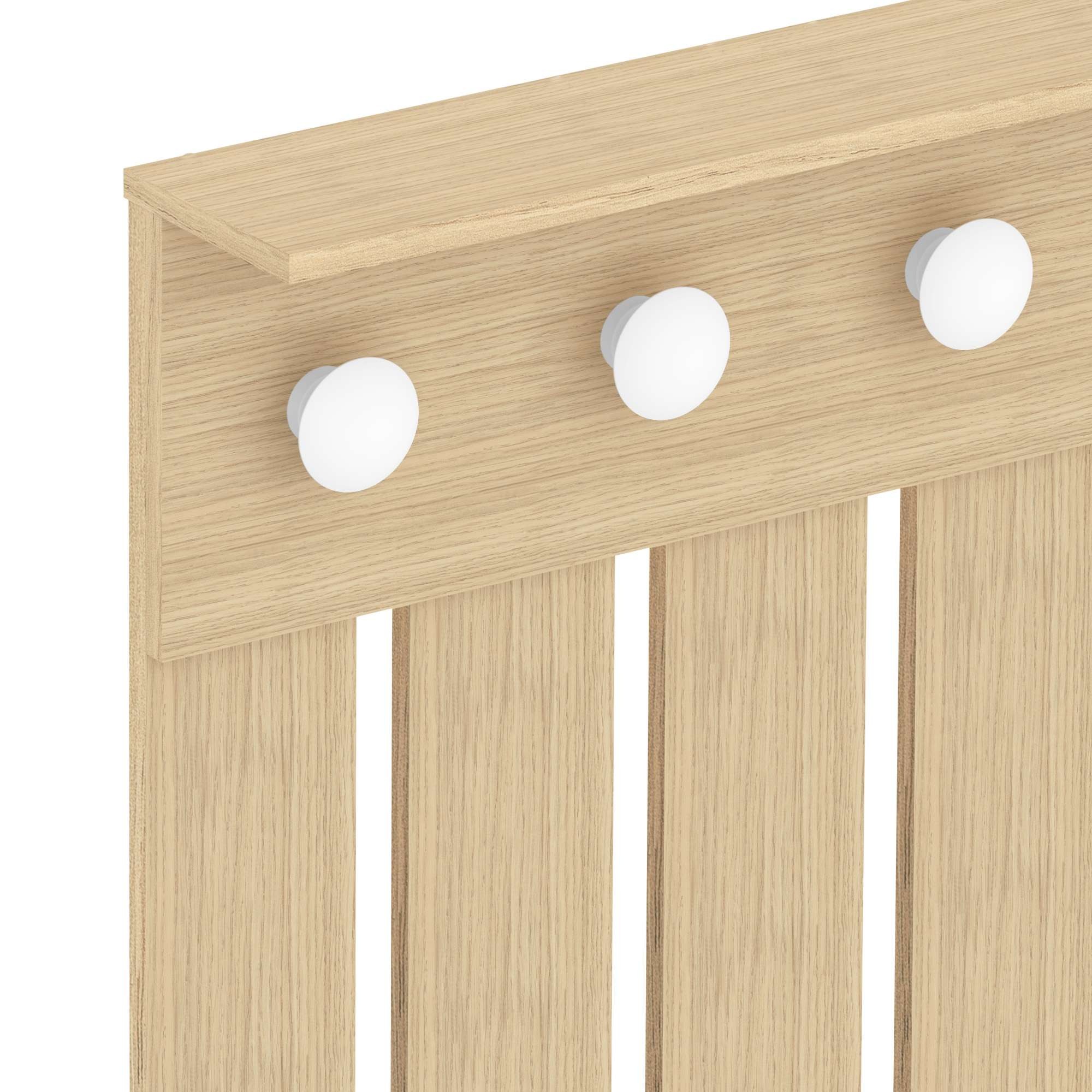 TemaHome Garderobenschrank »Dot, Garderobe, Taschenablage, Jackenaufhänger, platzsparend,«, mit zwei Türen, Garderobenpaneel mit 5 Kleiderhaken
