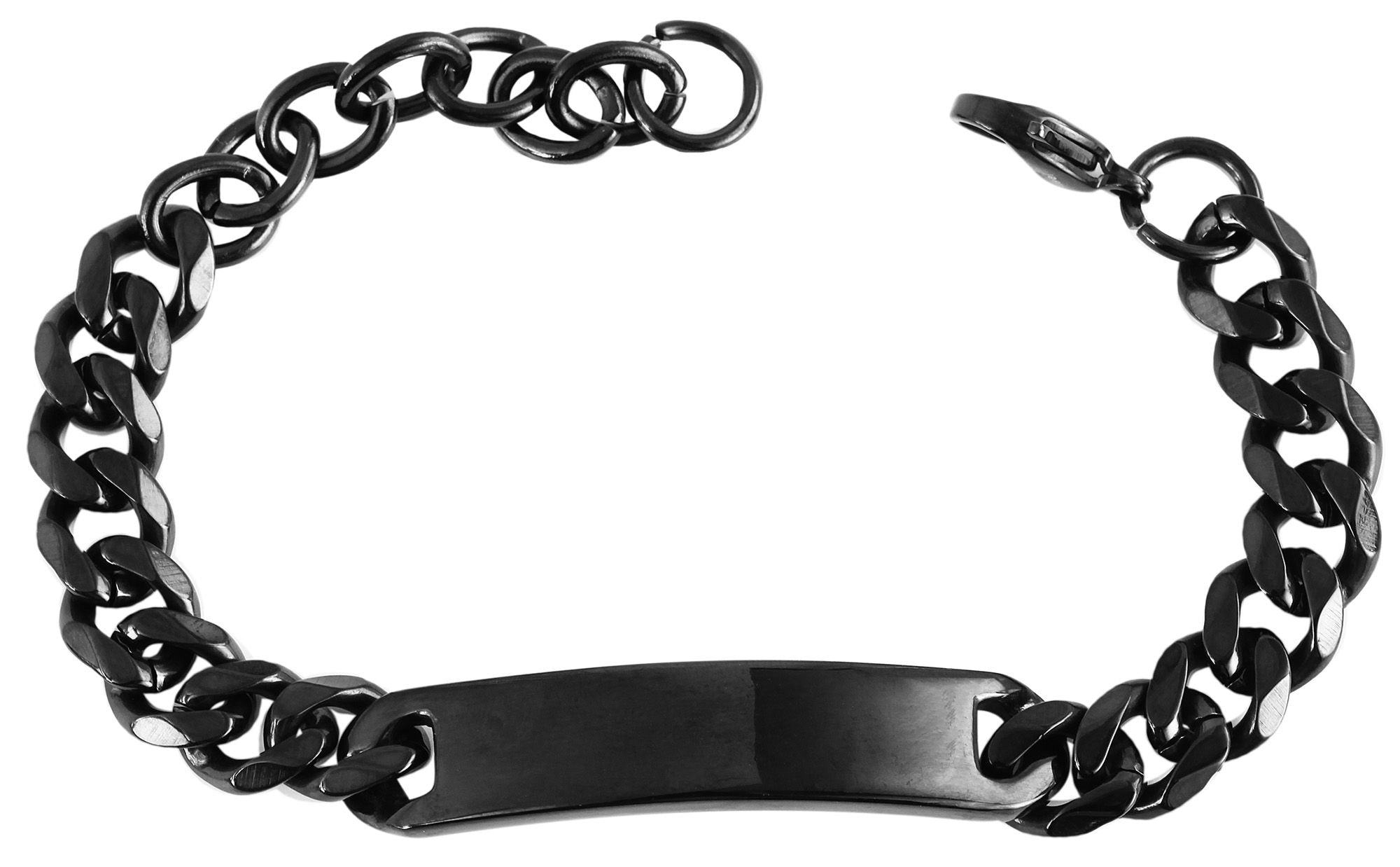 Adelia´s Panzerarmband »Unisex Armband ¿ Panzerarmband aus Edelstahl 17 cm«